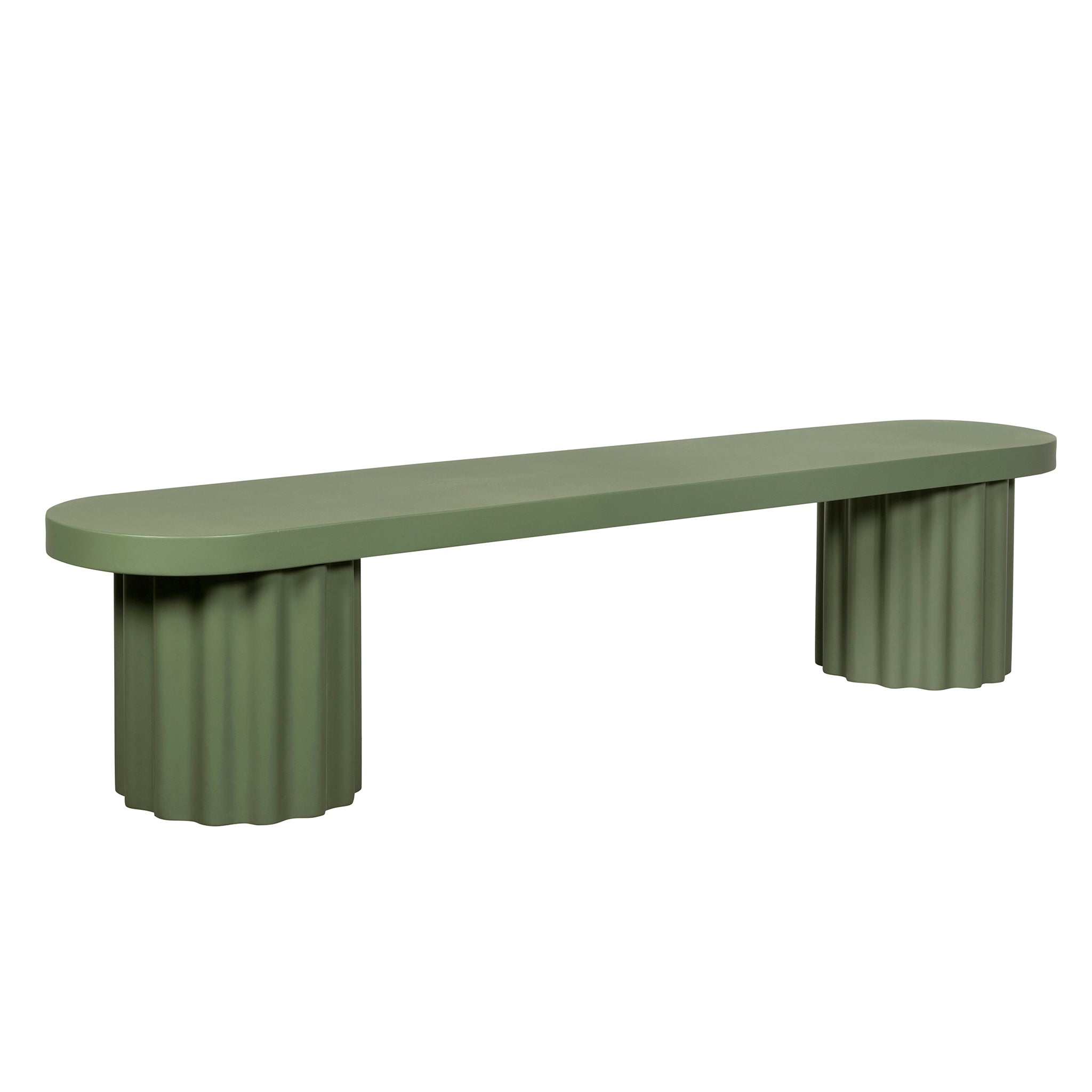 2.1m Concrete Bench – Green