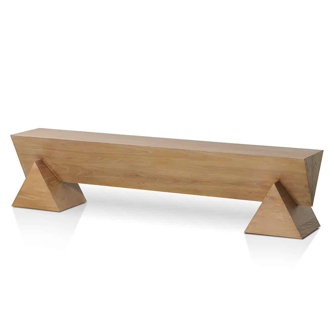 1.9m Elm Bench – Natural