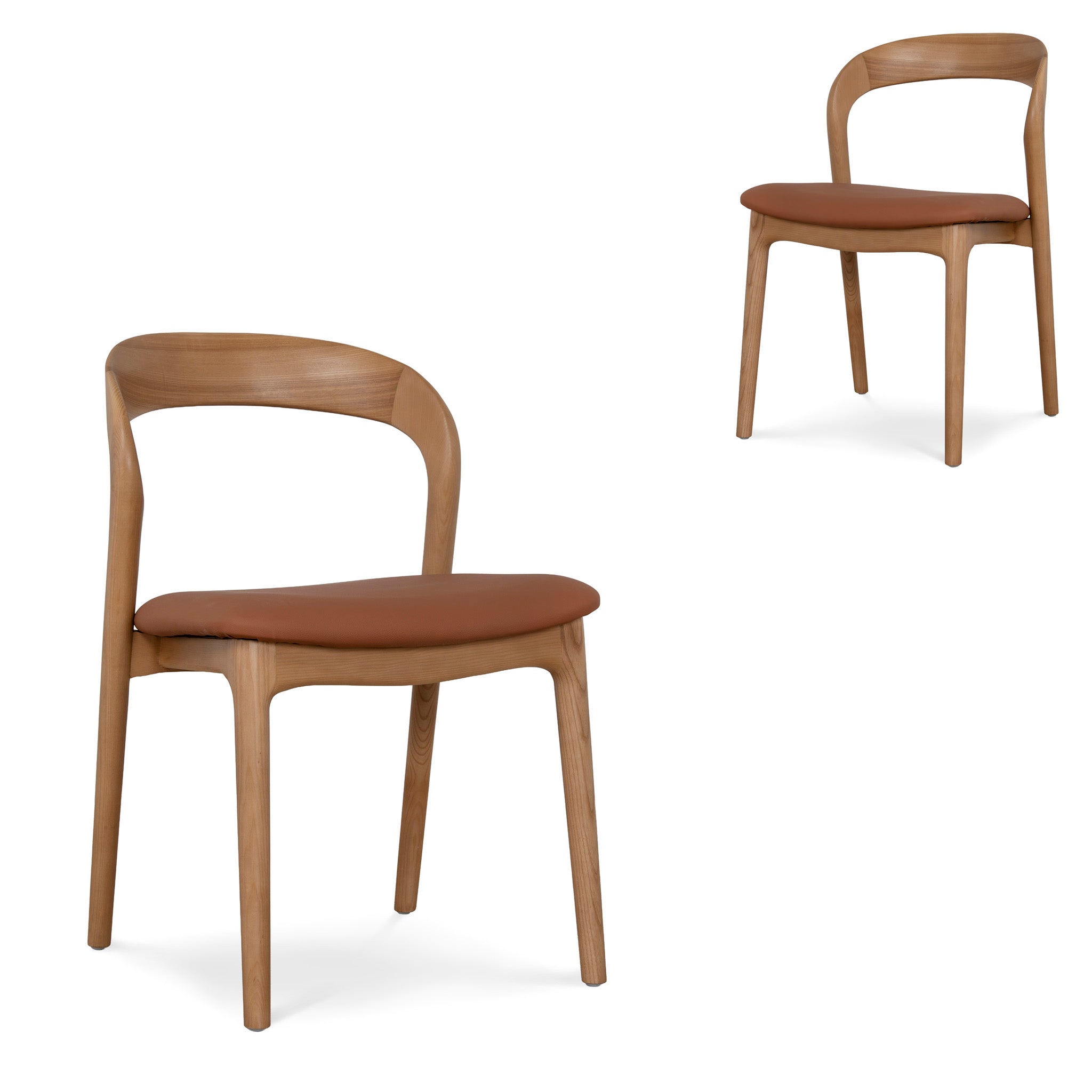 Natural Dining Chair – Naxos Tan (Set of 2)