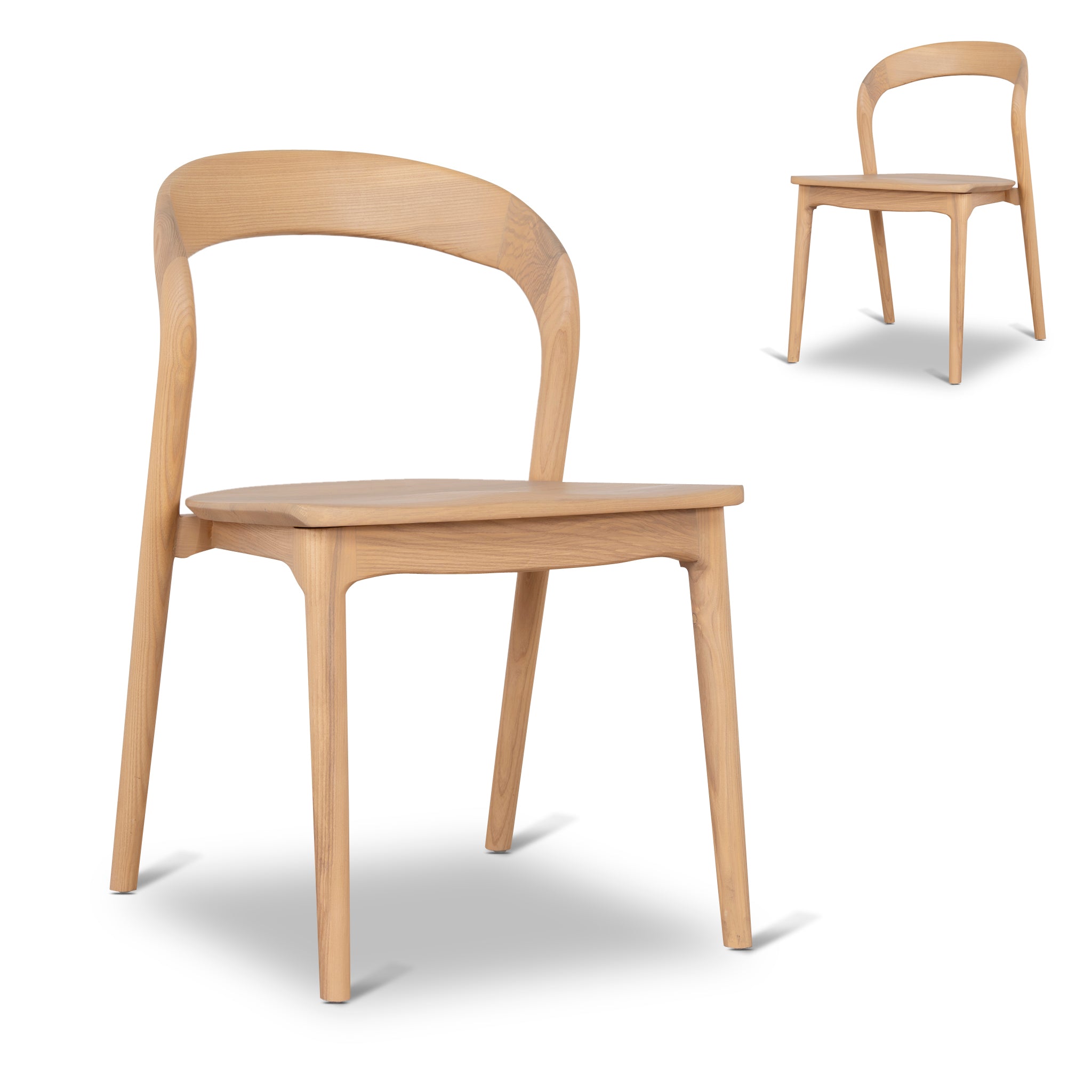 Dining Chair – Natural (Set of 2) (50cm (W) x 57cm (D) x 77.5cm (H))