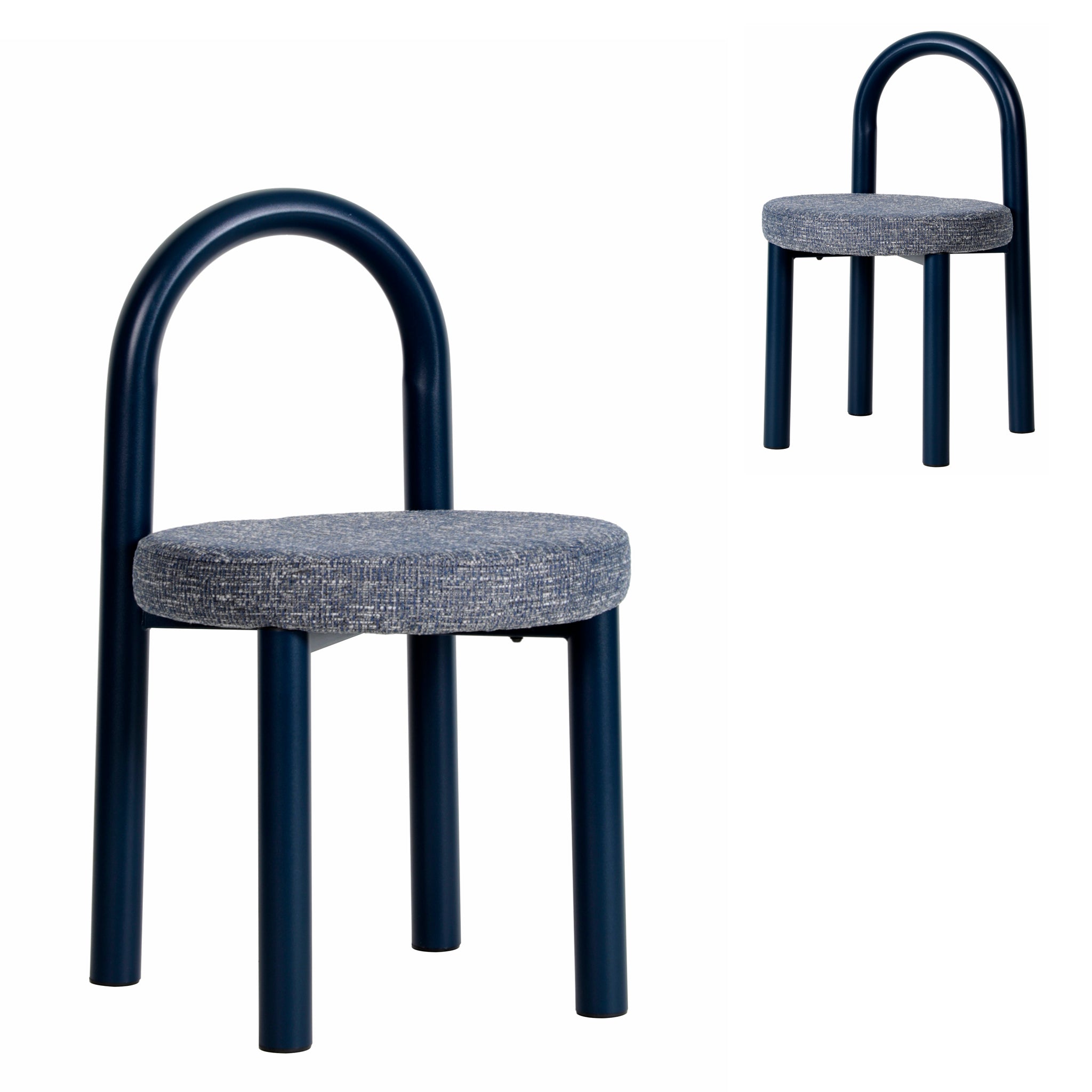 Navy Dining Chair – Prussian Blue (Set of 2)