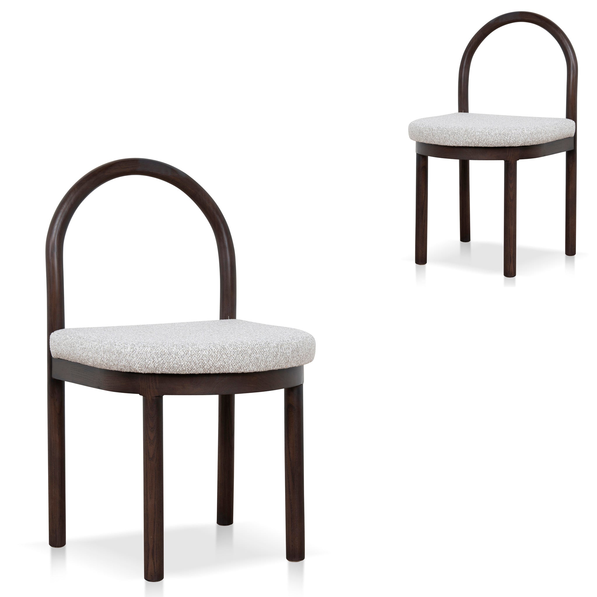 Brown Dining Chair – Clay Grey (Set of 2)
