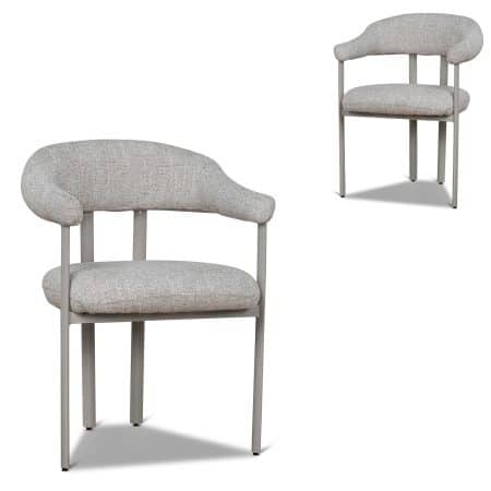 Cream Dining Chair - Pale Beige (Set of 2) — view 1
