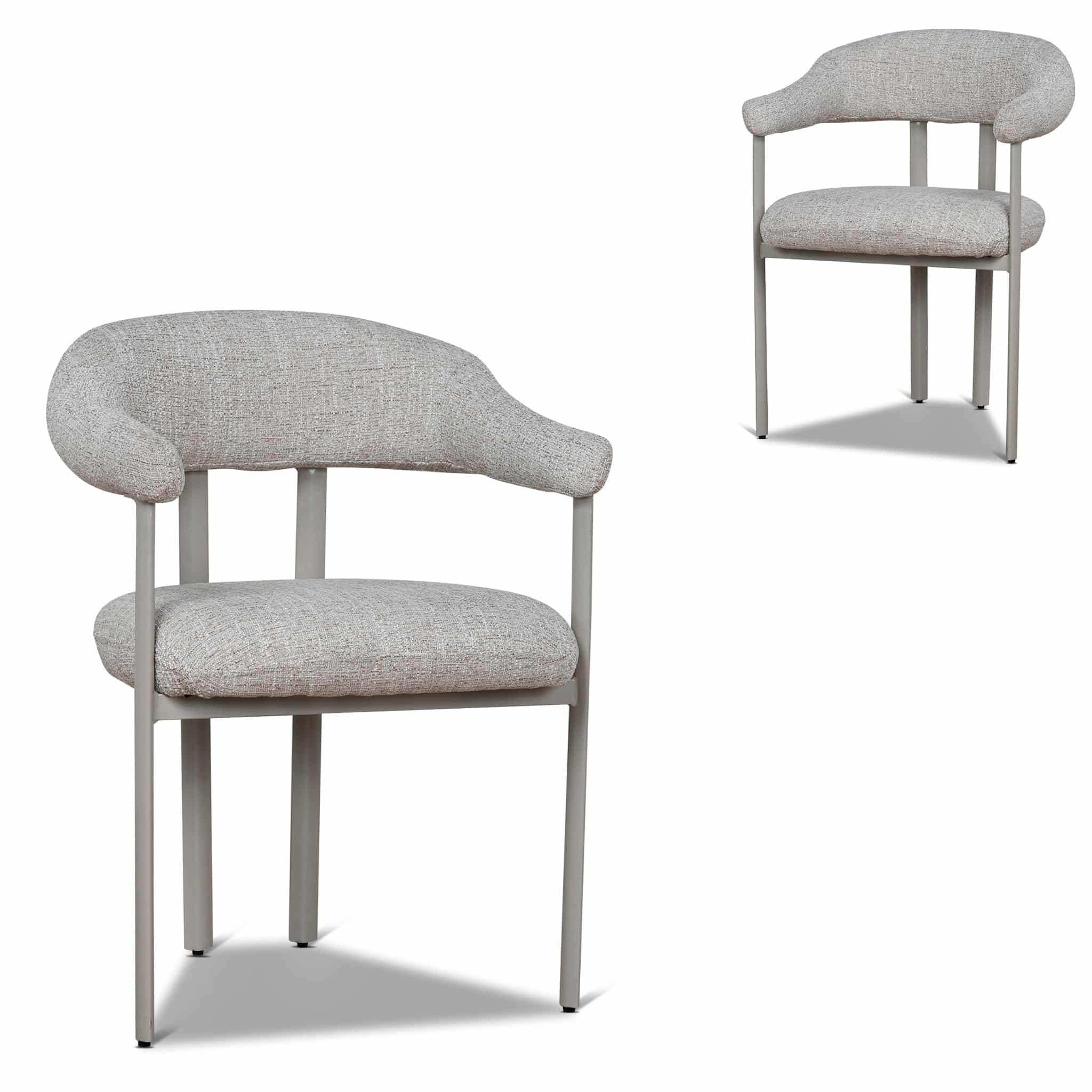 Cream Dining Chair – Pale Beige (Set of 2)