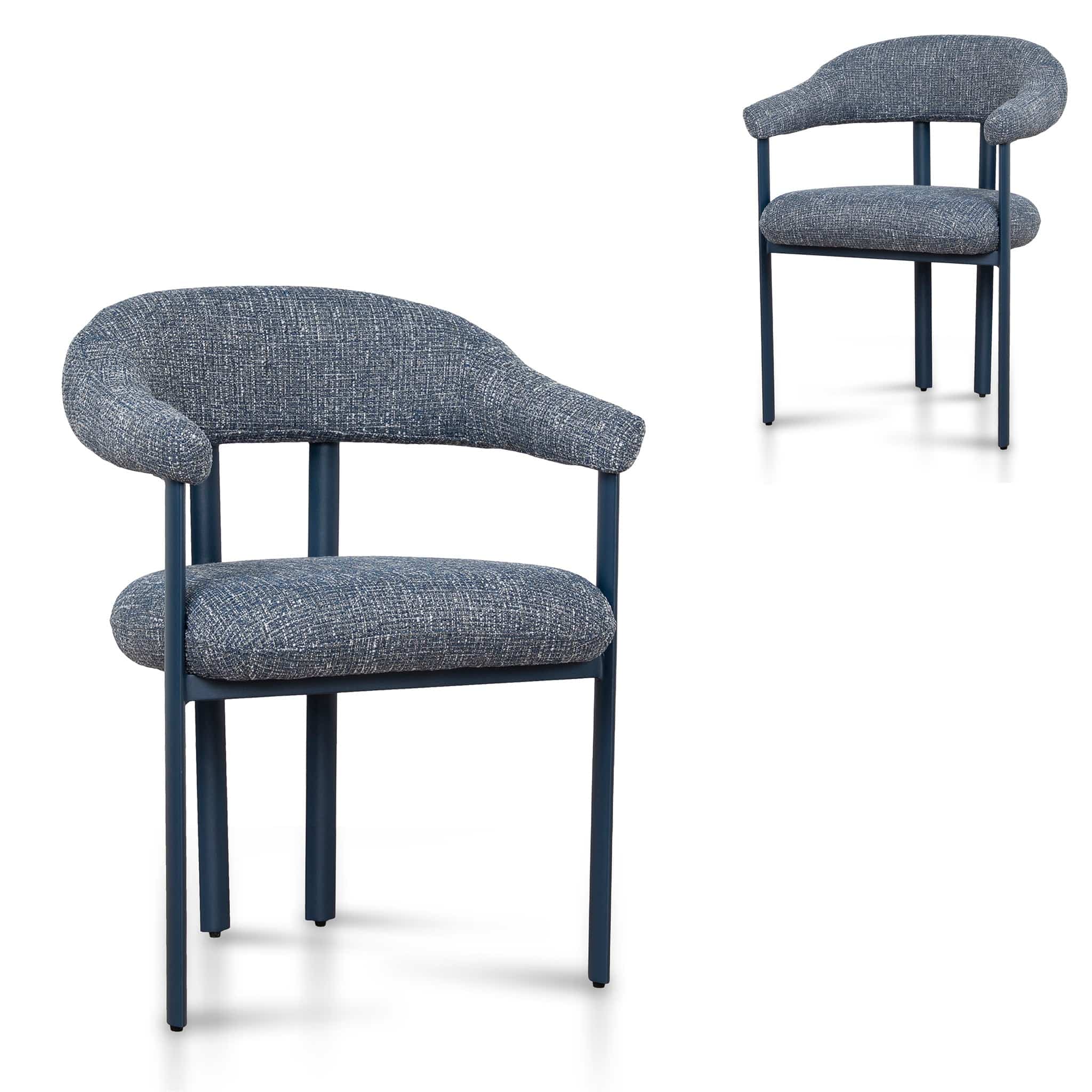 Blue Sand Dining Chair – Prussian Blue (Set of 2)