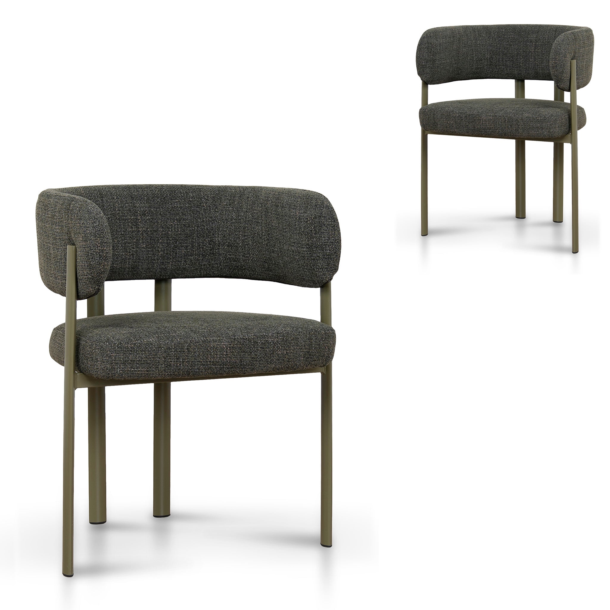 Green Dining Chair – Kaitoke Green (Set of 2) (60cm (W) x 55.5cm (D) x 76cm (H))