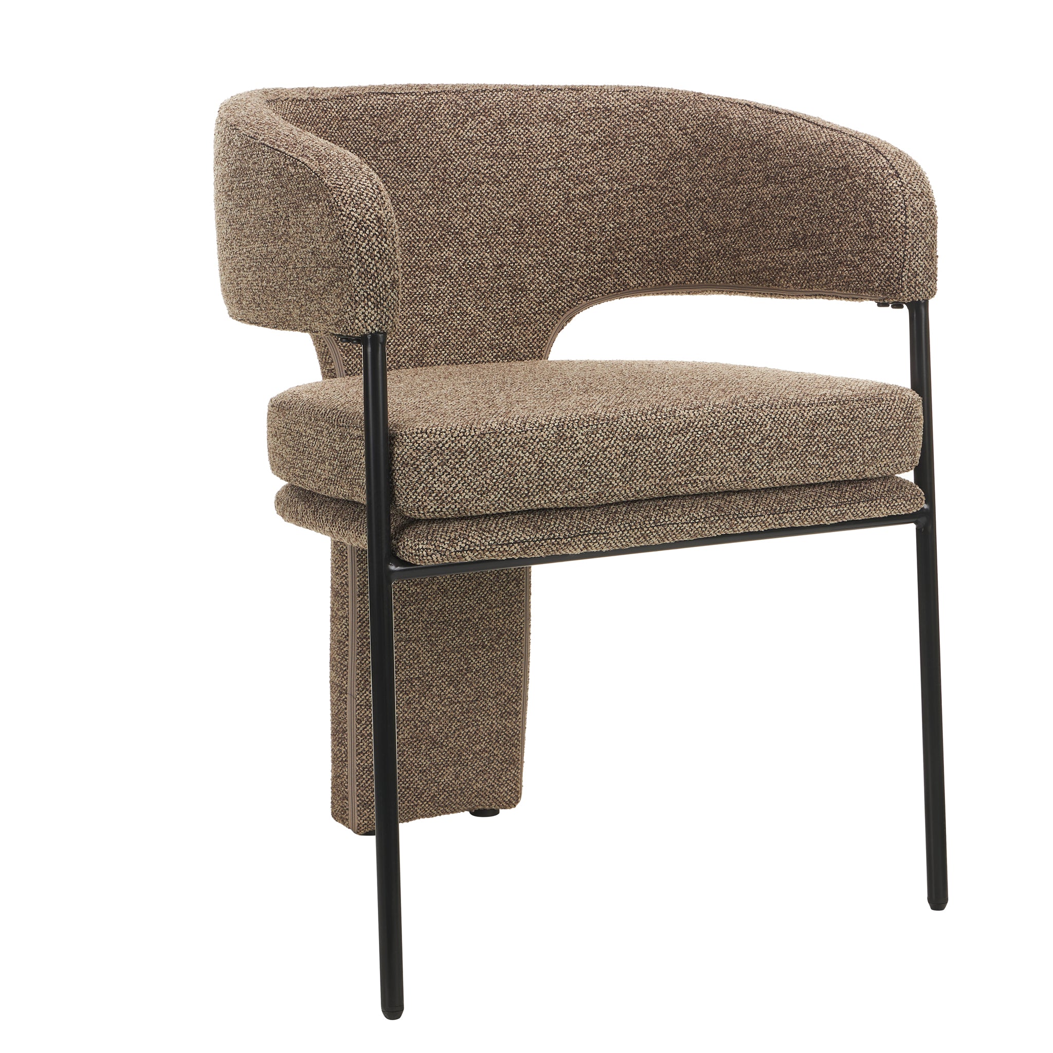Fabric Dining Chair – Cobble Chocolate (Set of 2)