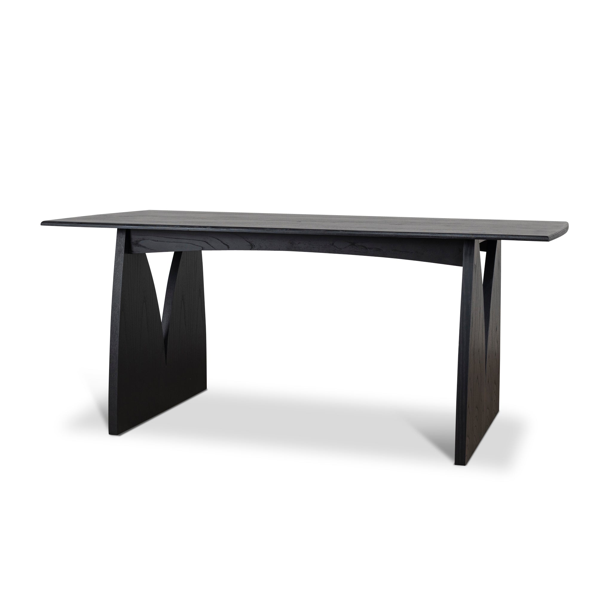 1.8m Elm Dining Table – Full Black – NI series