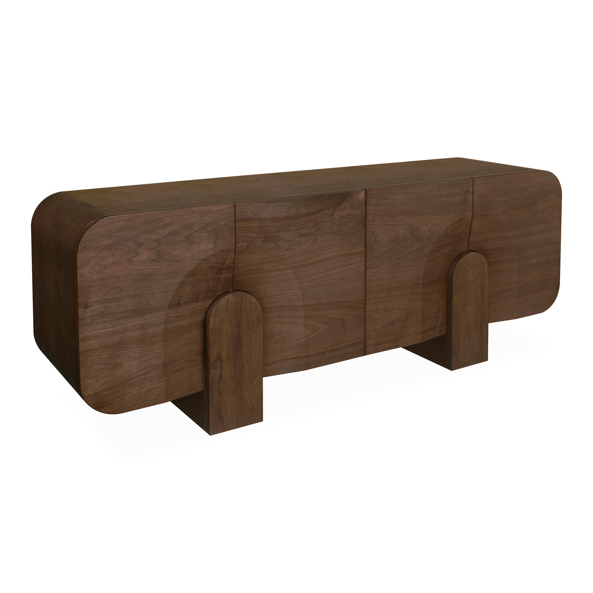 2.1m Buffet Unit – Light Walnut