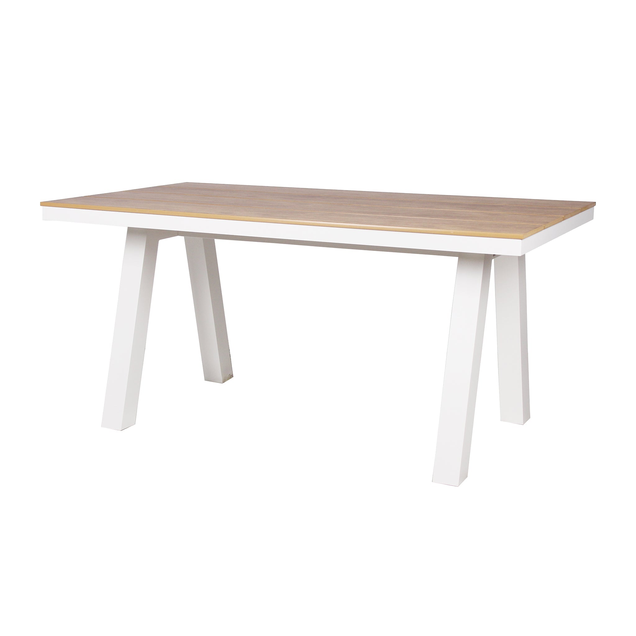 1.8m Sand White Outdoor Dining Table – Natural