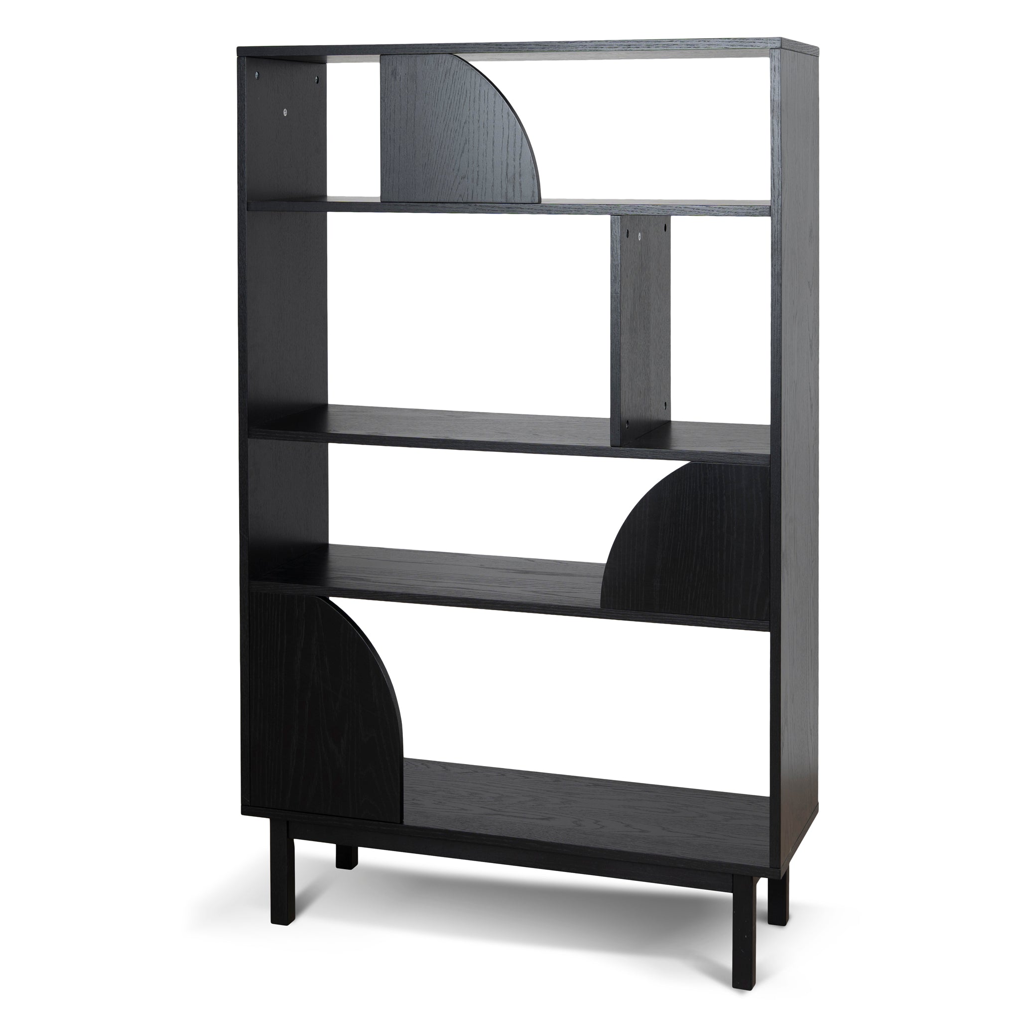 1.6m (H) Book Shelf – Full Black