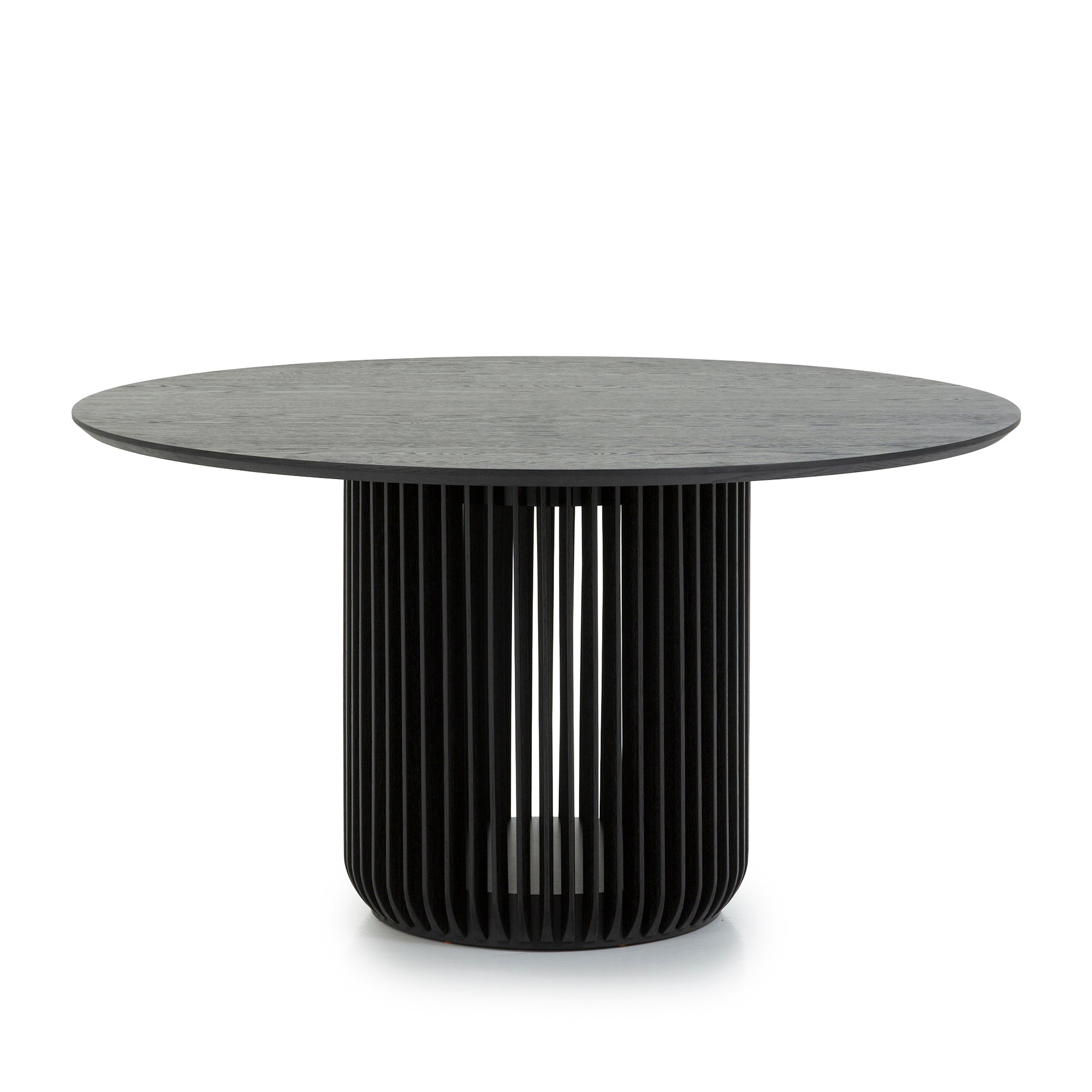 1.4m Round Dining Table – Black Stain