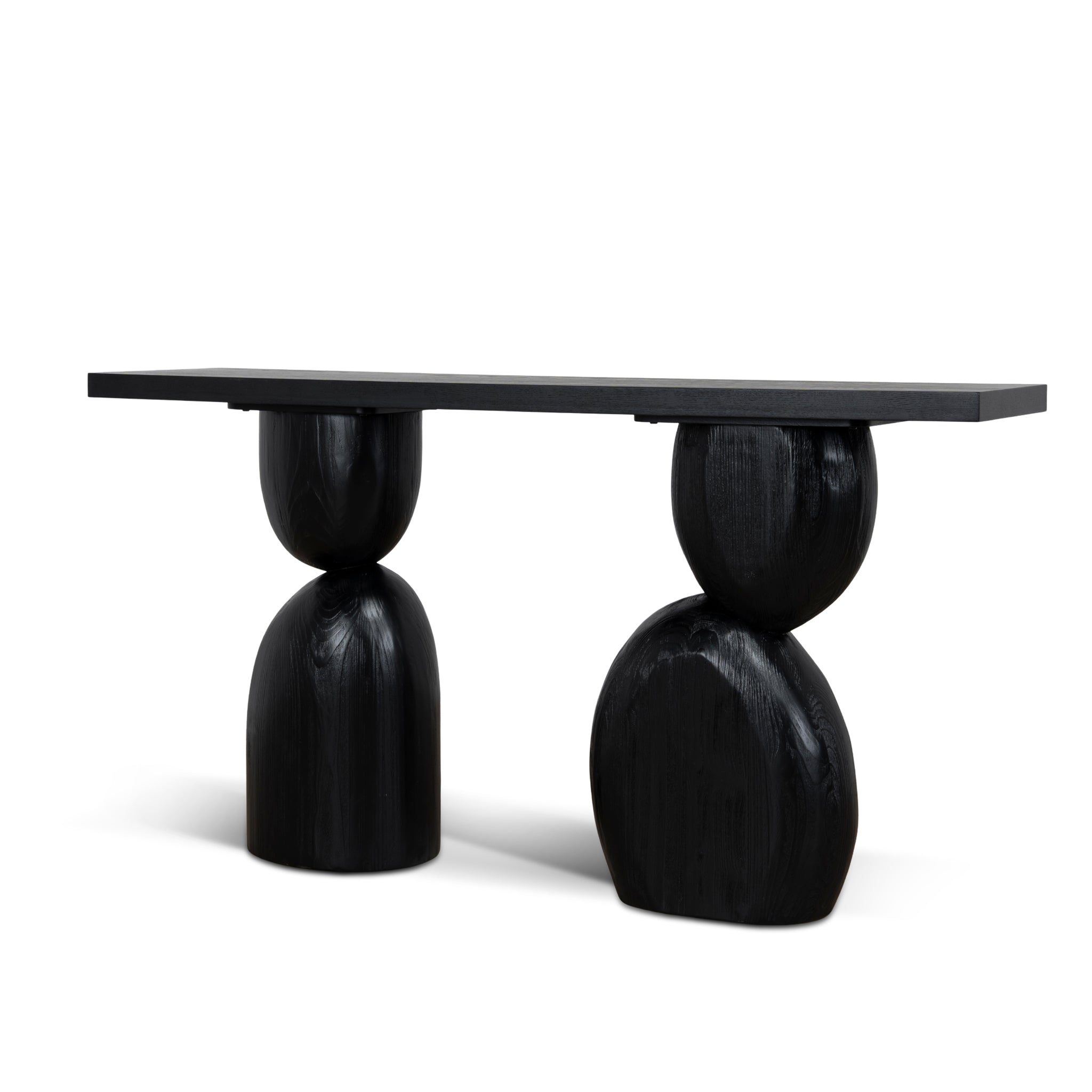 1.6m Elm Console Table – Full Black