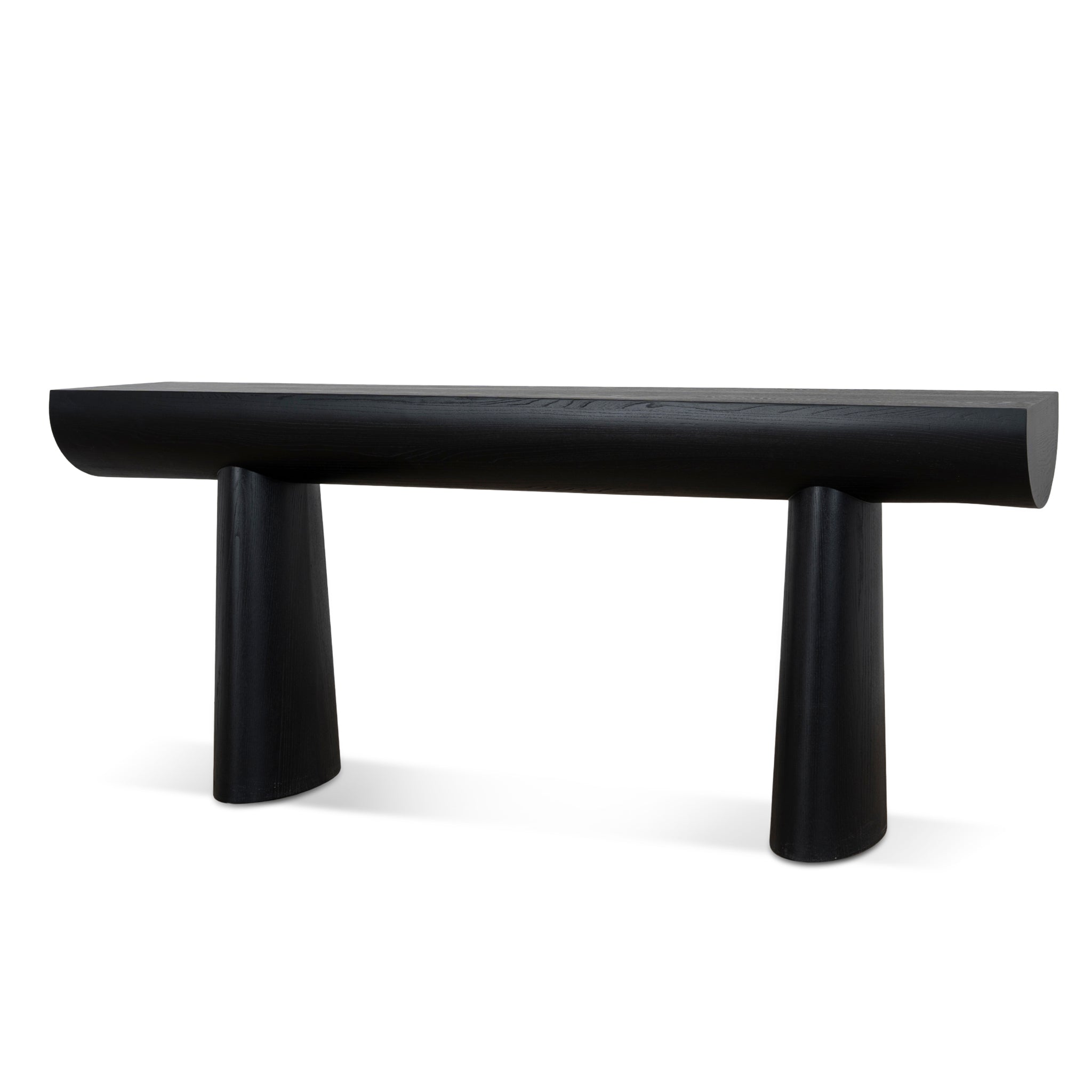 1.8m Elm Console Table – Full Black