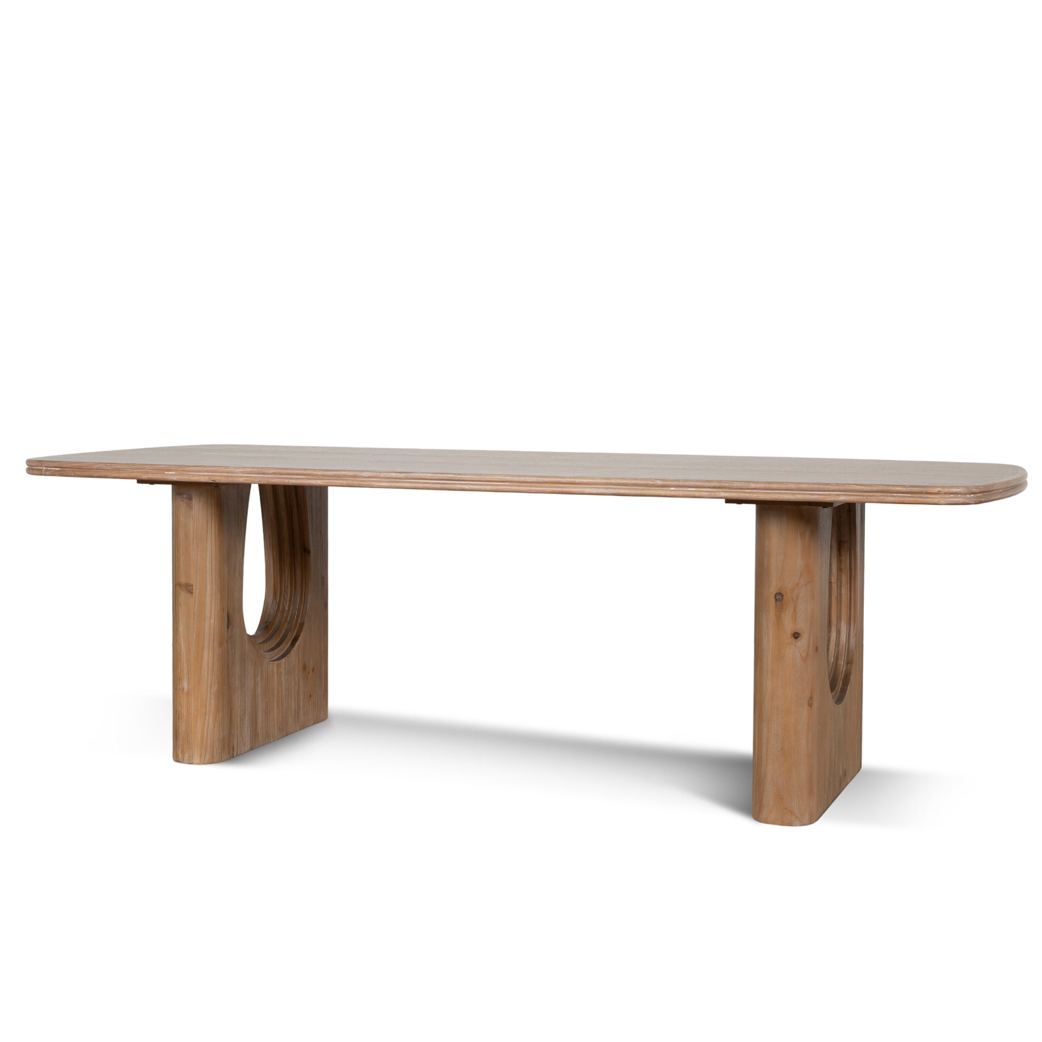 2.4m Elm Dining Table – Natural (Design 10903)