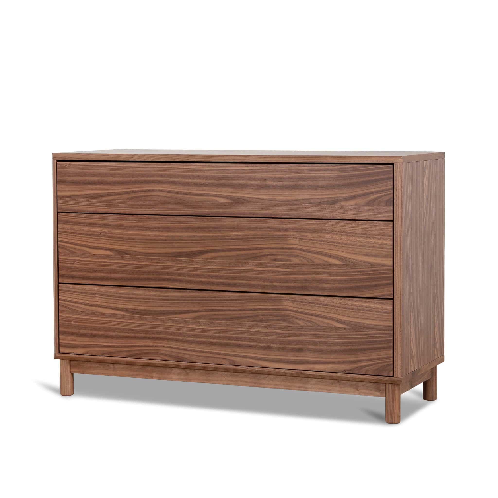 3 Drawers Dresser Unit – Walnut