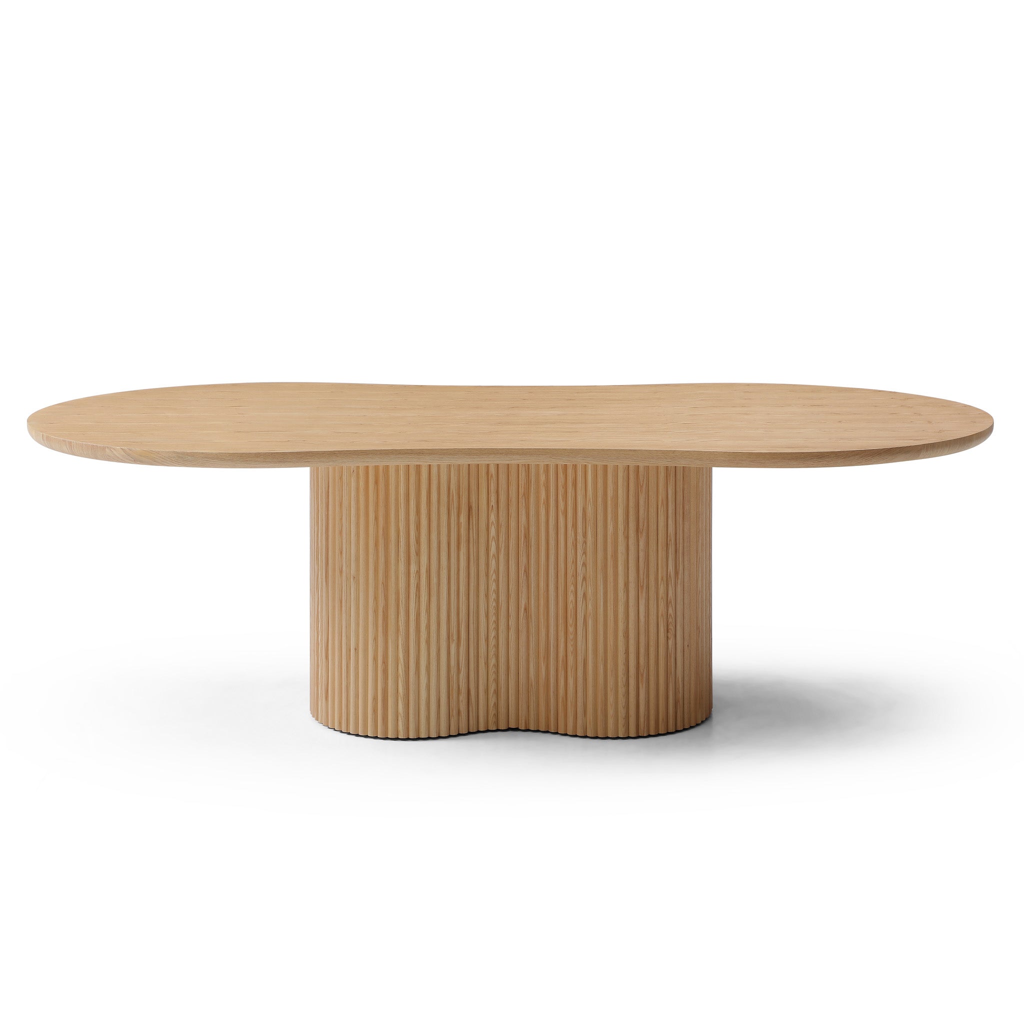 2.39m Freeform Dining Table - Ash Natural — view 2