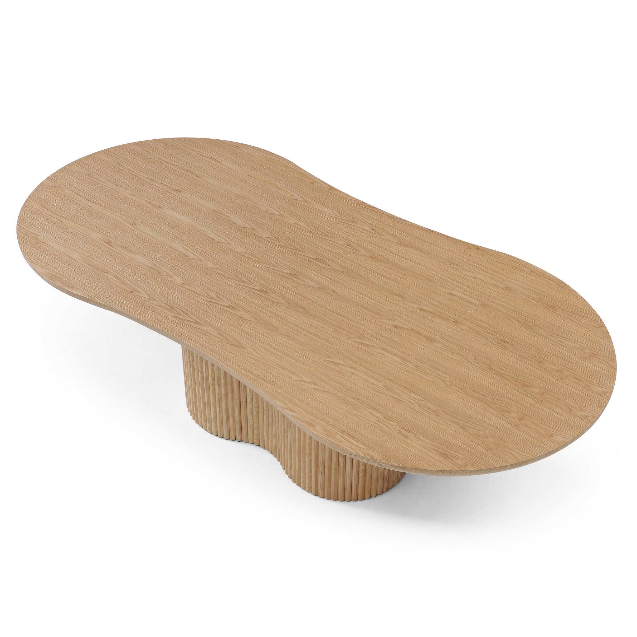 2.39m Freeform Dining Table - Ash Natural — view 3