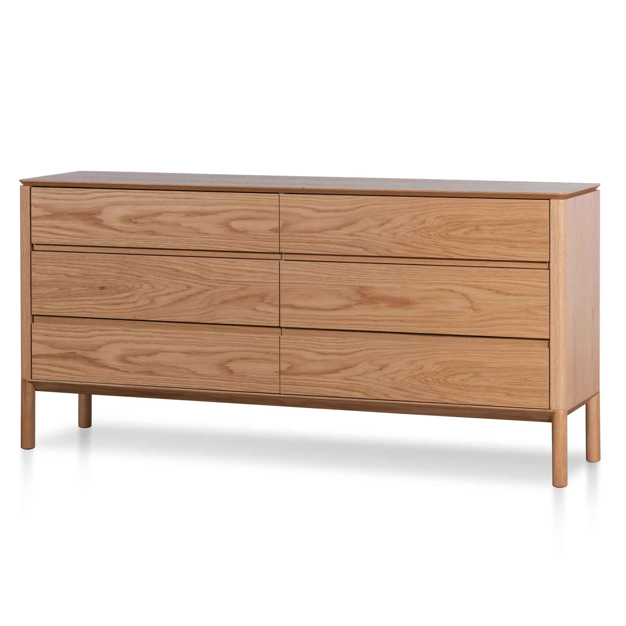6 Drawers Wooden Chest – Natural