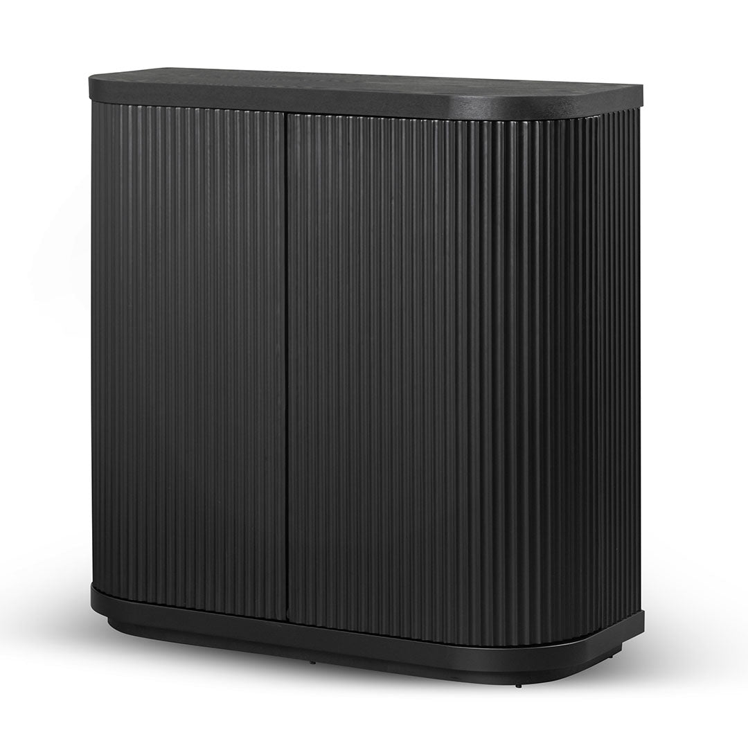 100cm Wooden Storage Cabinet – Black