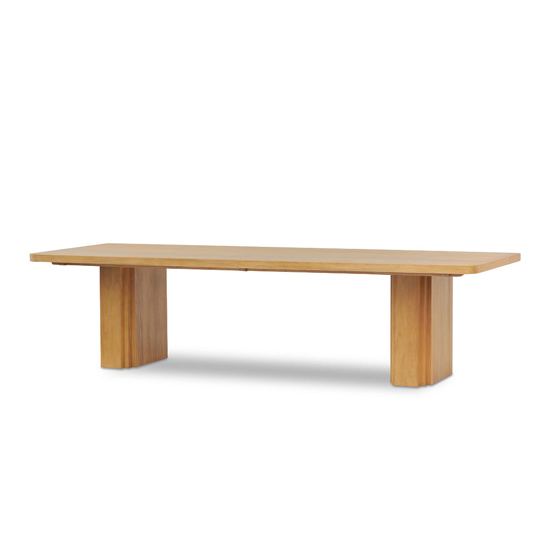 3m Elm Dining Table – Natural (300cm (W) x 110cm (D) x 75cm (H))