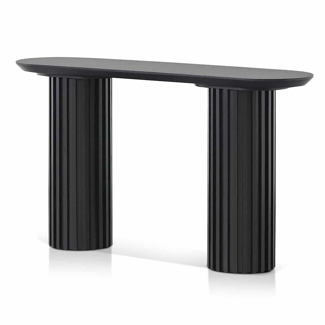 1.4m Console Table – Black Oak