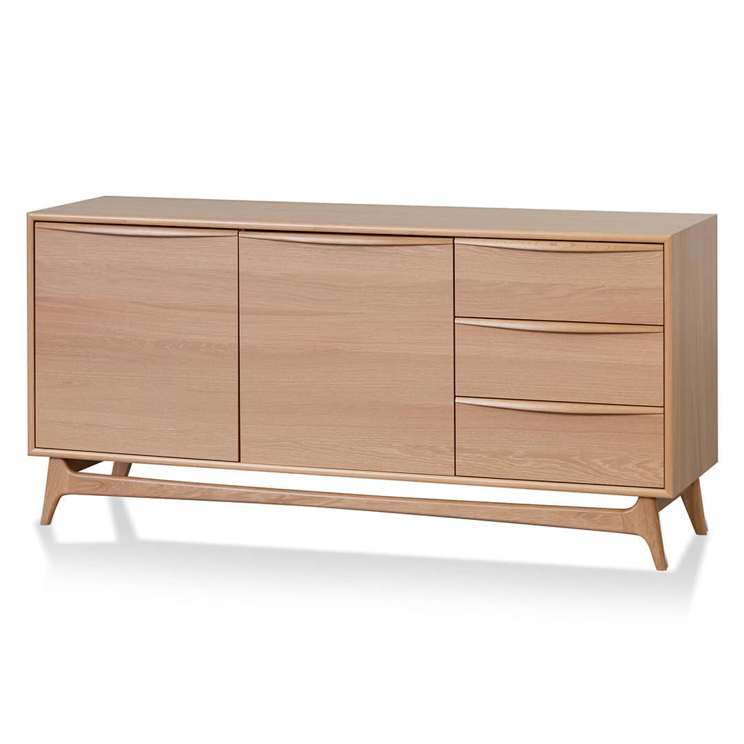 Wide Sideboard Unit with Drawers – Natural Oak