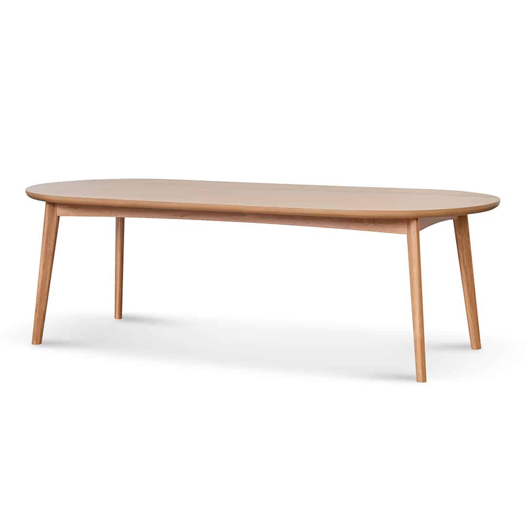 2.4m Dining Table – Natural Oak (240cm (W) x 100cm (D) x 75cm (H))