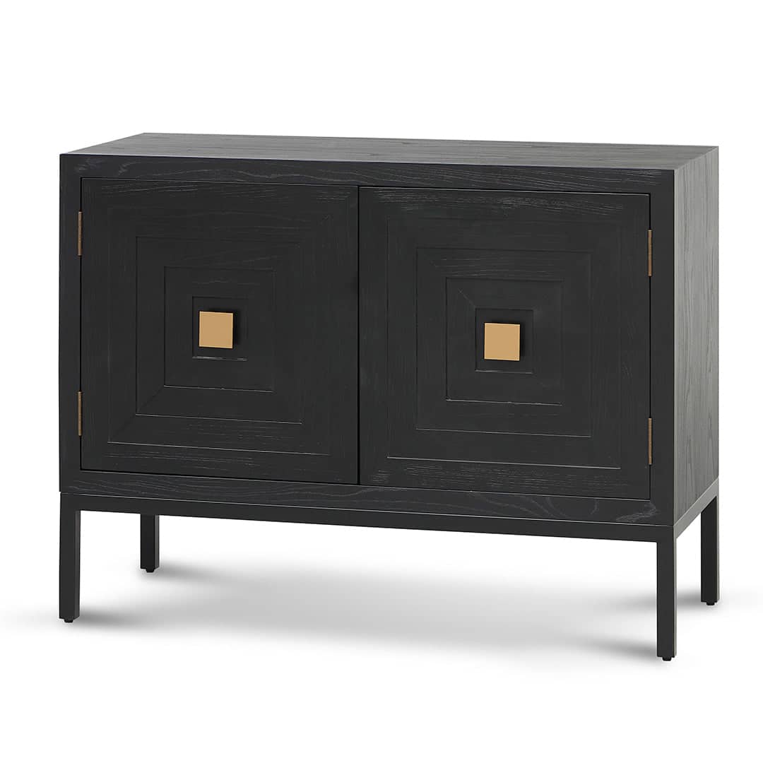 1.08m Elm Sideboard Unit – Full Black
