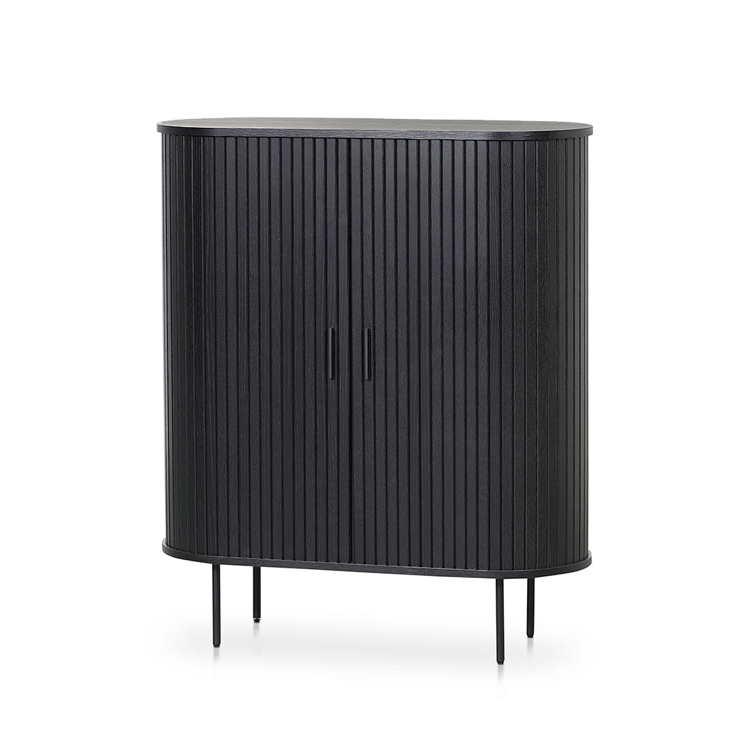 1.18 (H) Wooden Storage Cabinet – Full Black