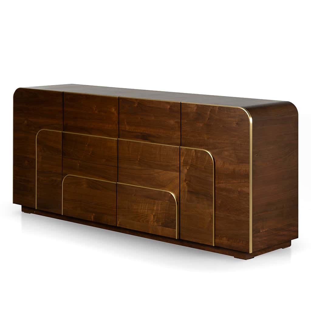 2m Buffet Unit – Walnut (200cm (W) x 50cm (D) x 85cm (H))