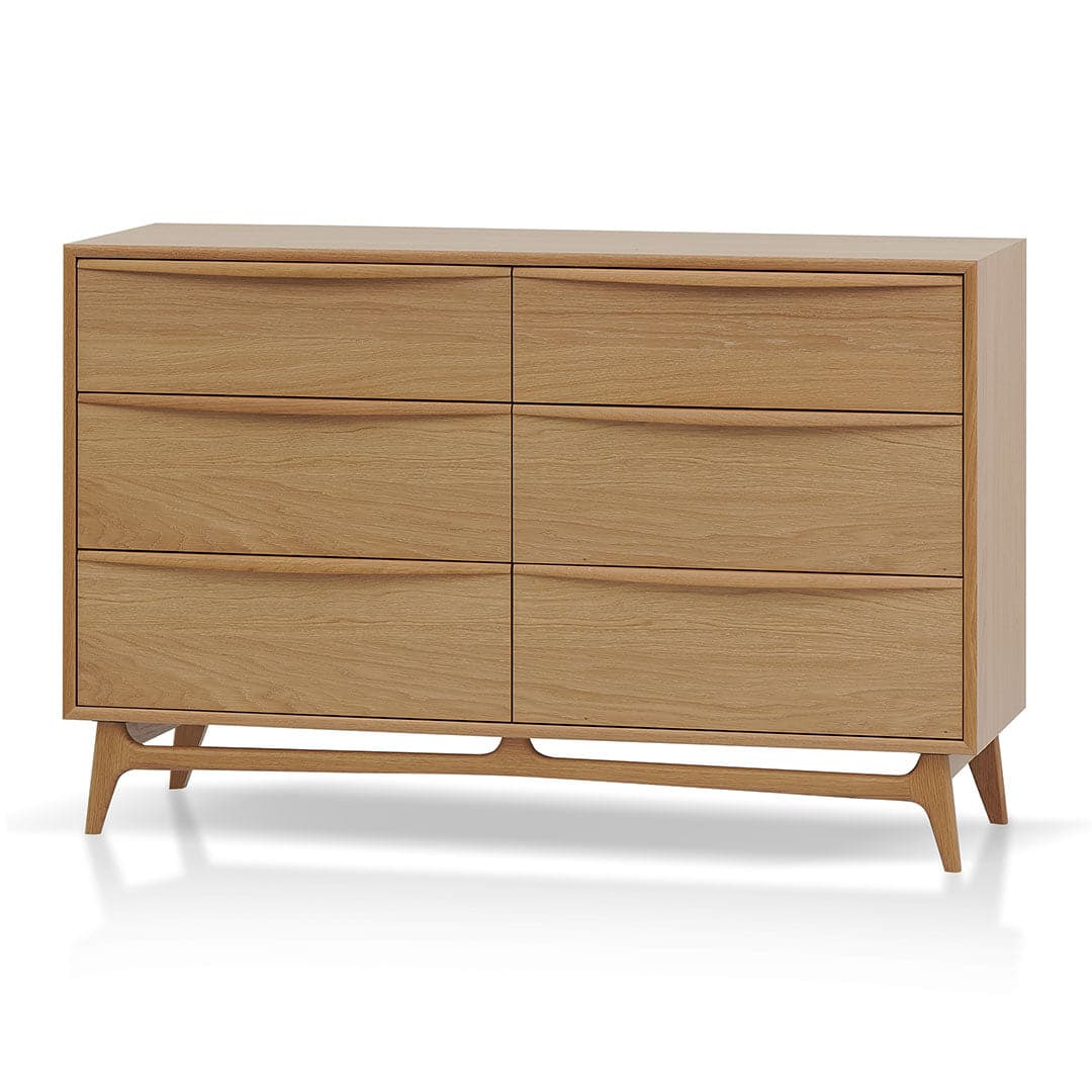 6 Drawer Chest – Natural Oak