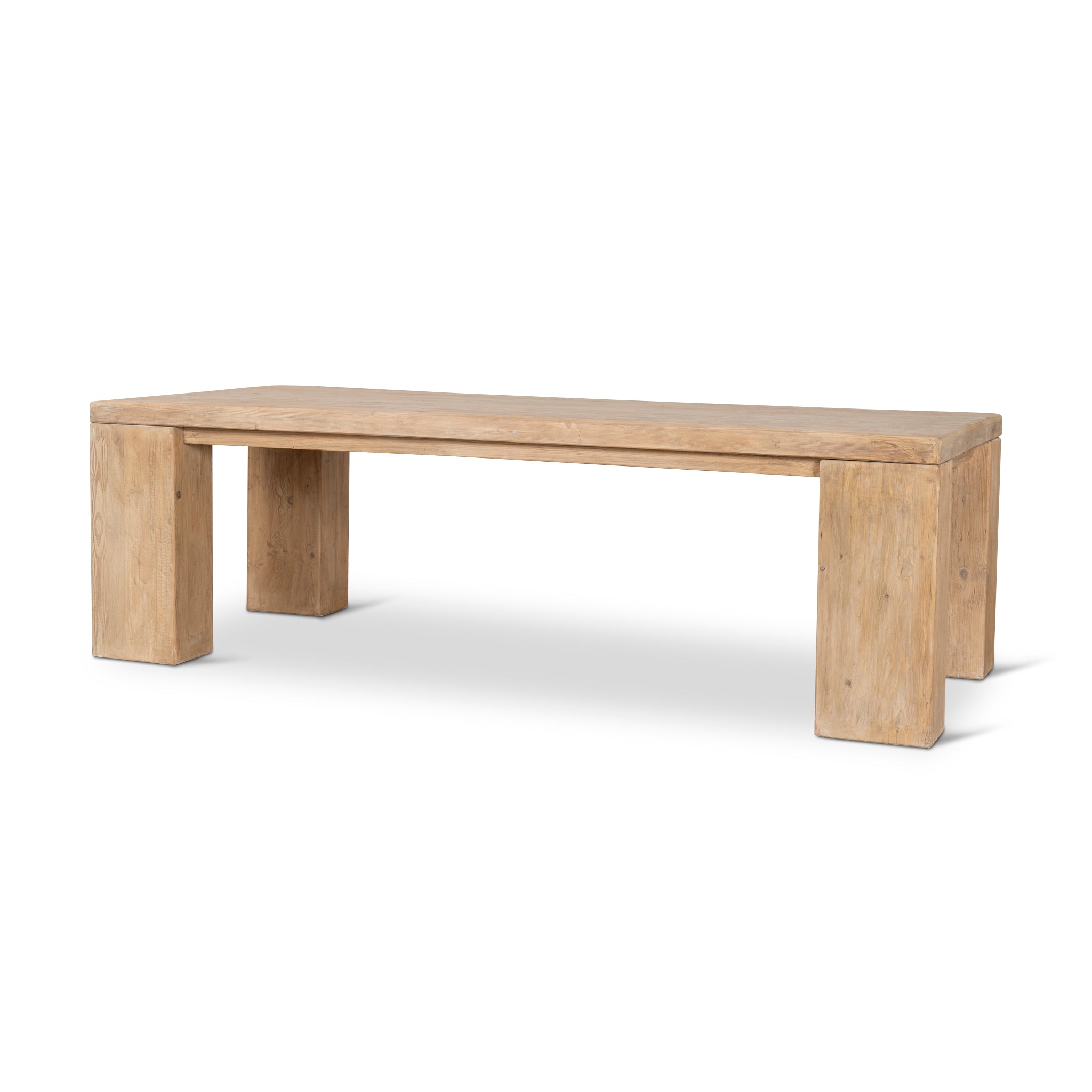 2.44m Elm Dining Table – Natural – NA series