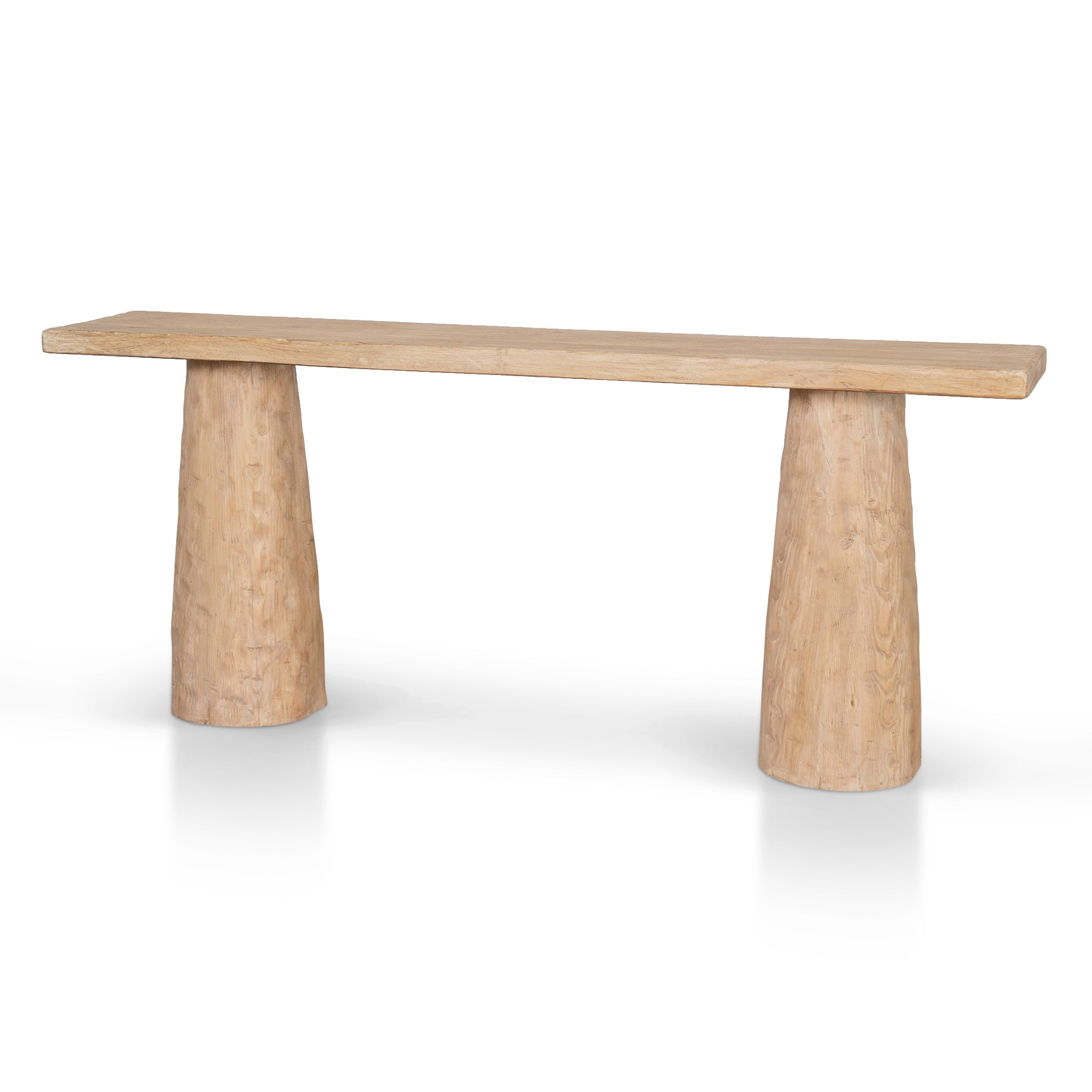 1.83m Elm Console Table – Natural
