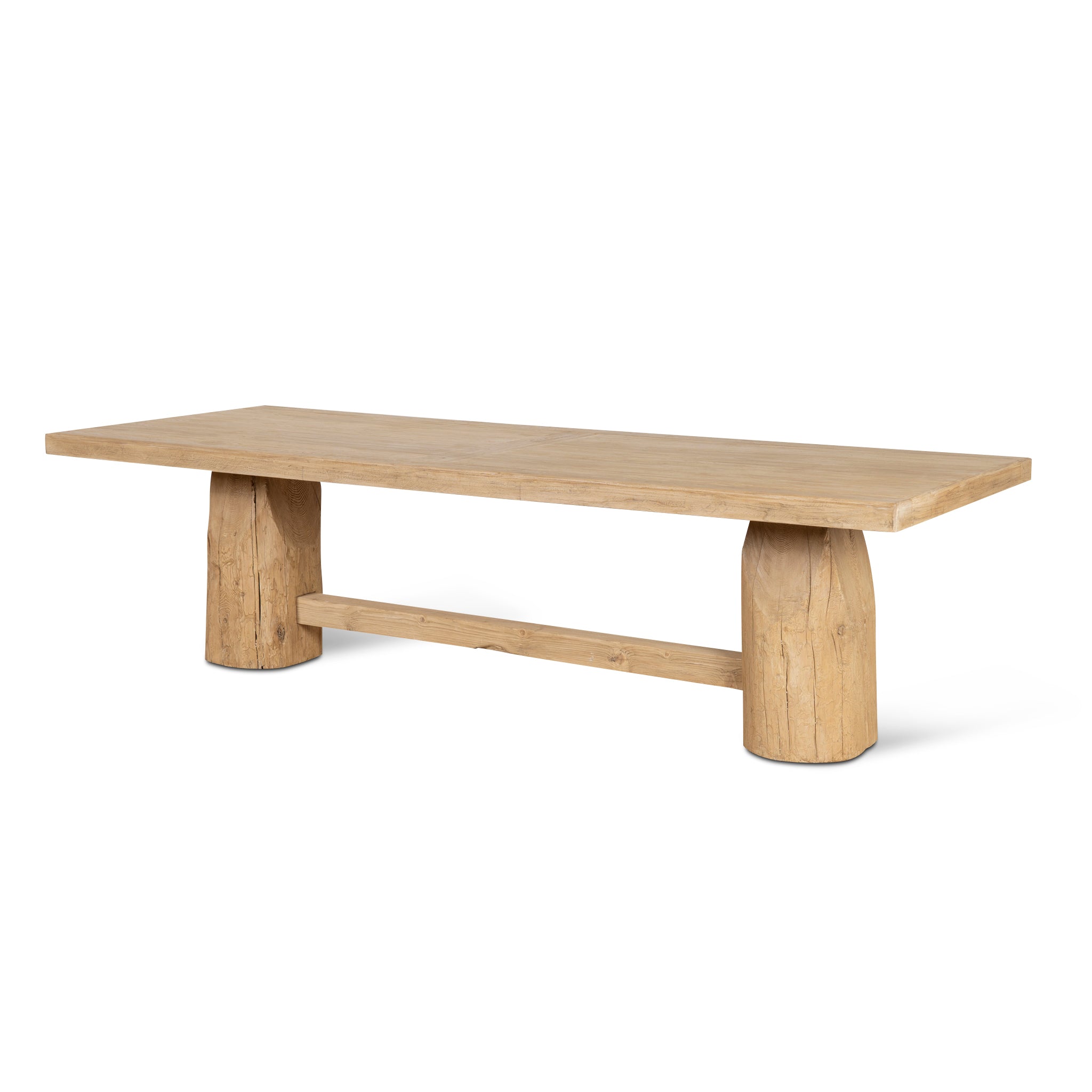 2.2m Elm Dining Table – Natural