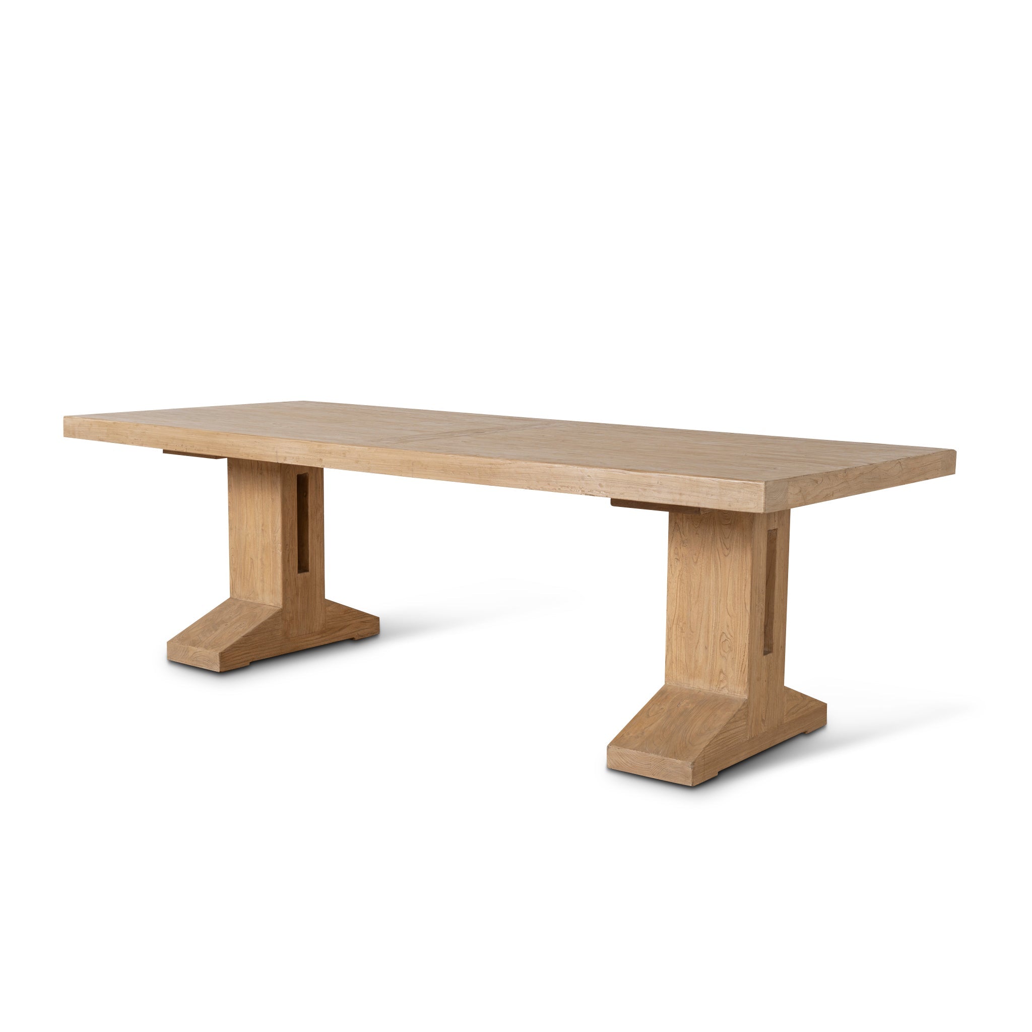 3m Elm Dining Table – Natural (300cm (W) x 102cm (D) x 75cm (H))