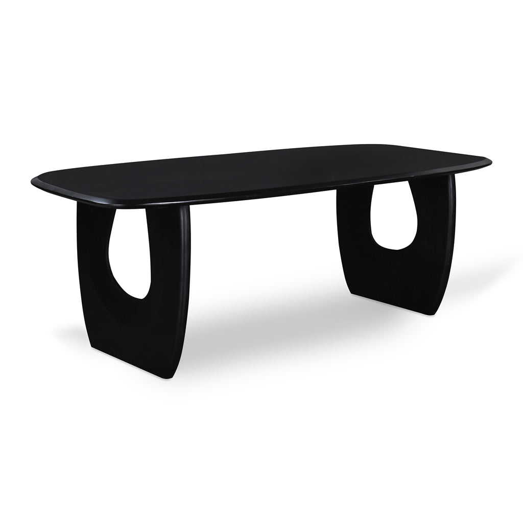 2.2m Dining Table – Full Black