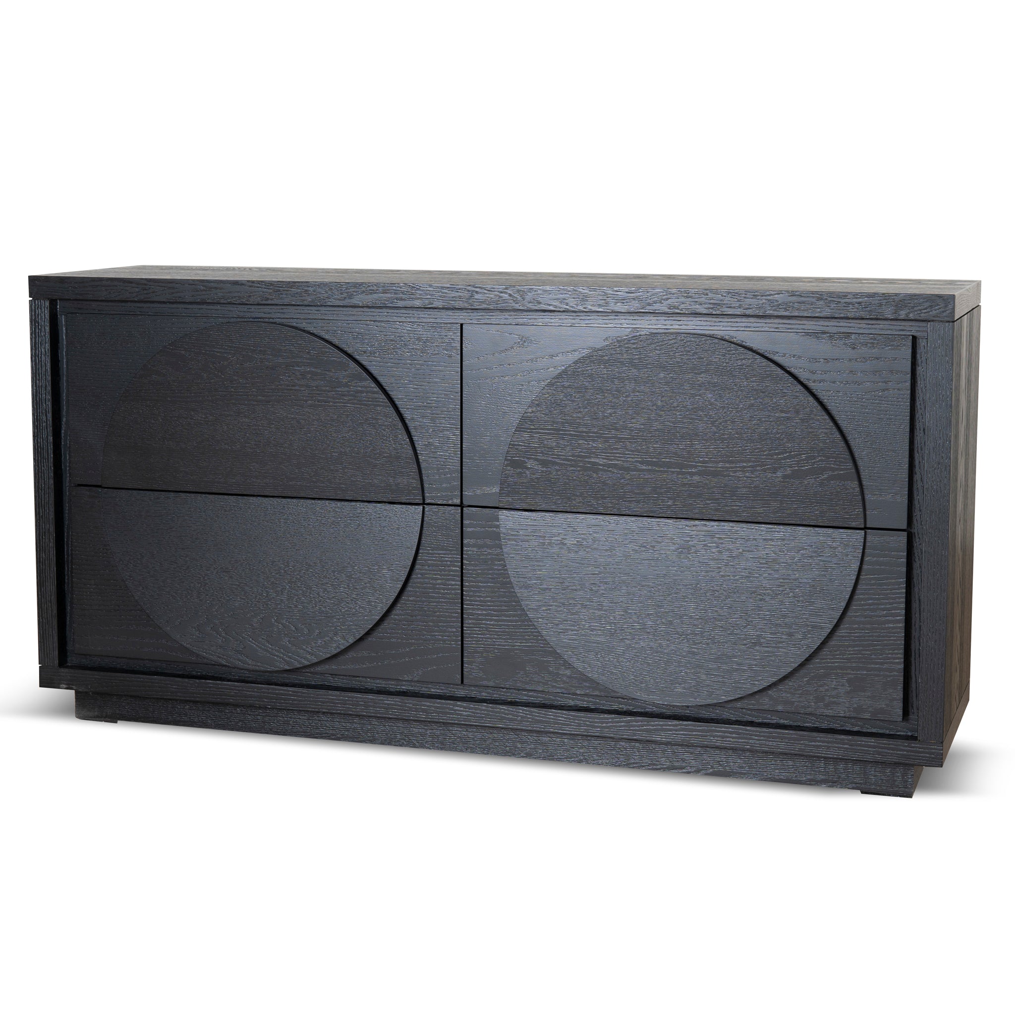 1.6m Dressing Unit – Textured Espresso Black