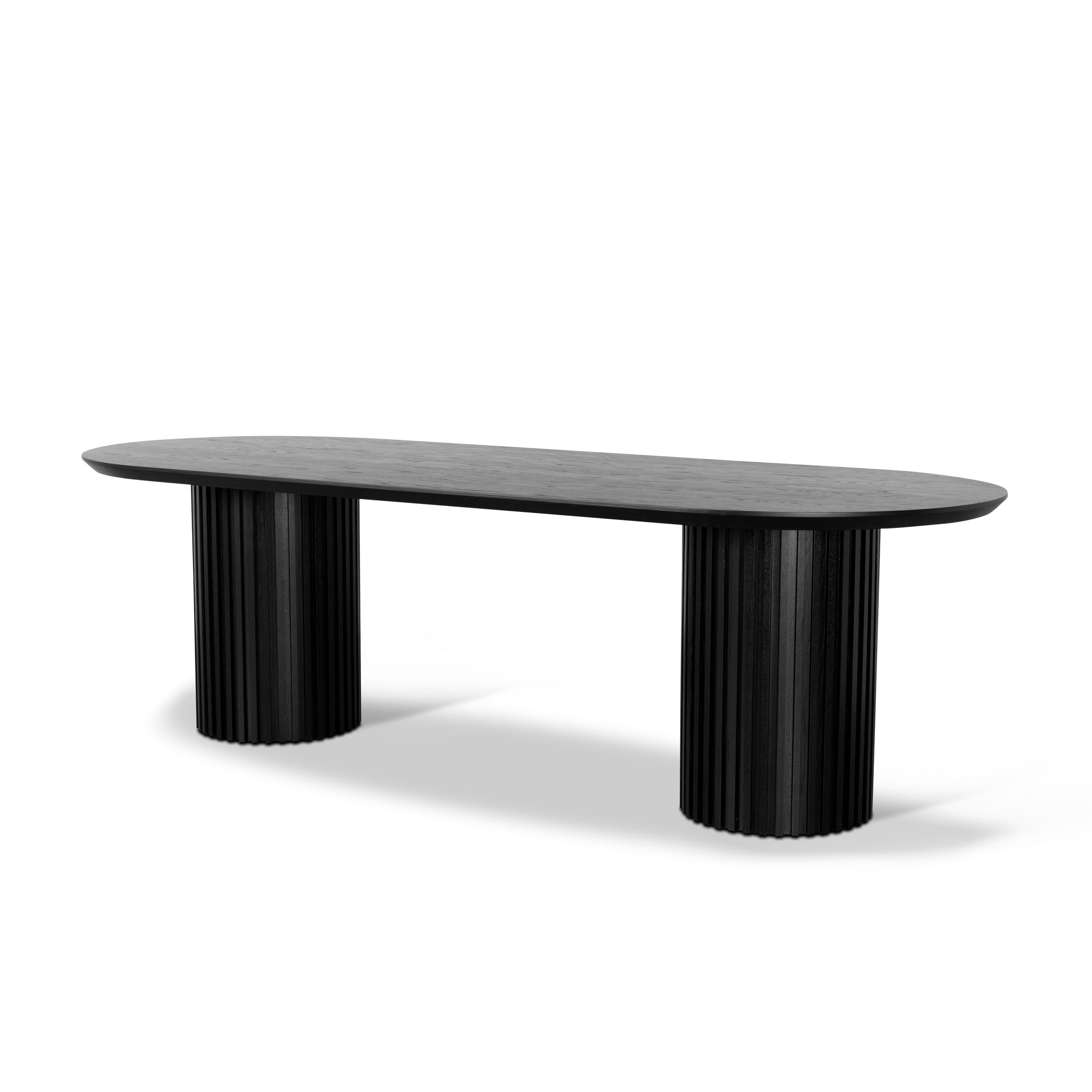 2.5m Wooden Dining Table – Black