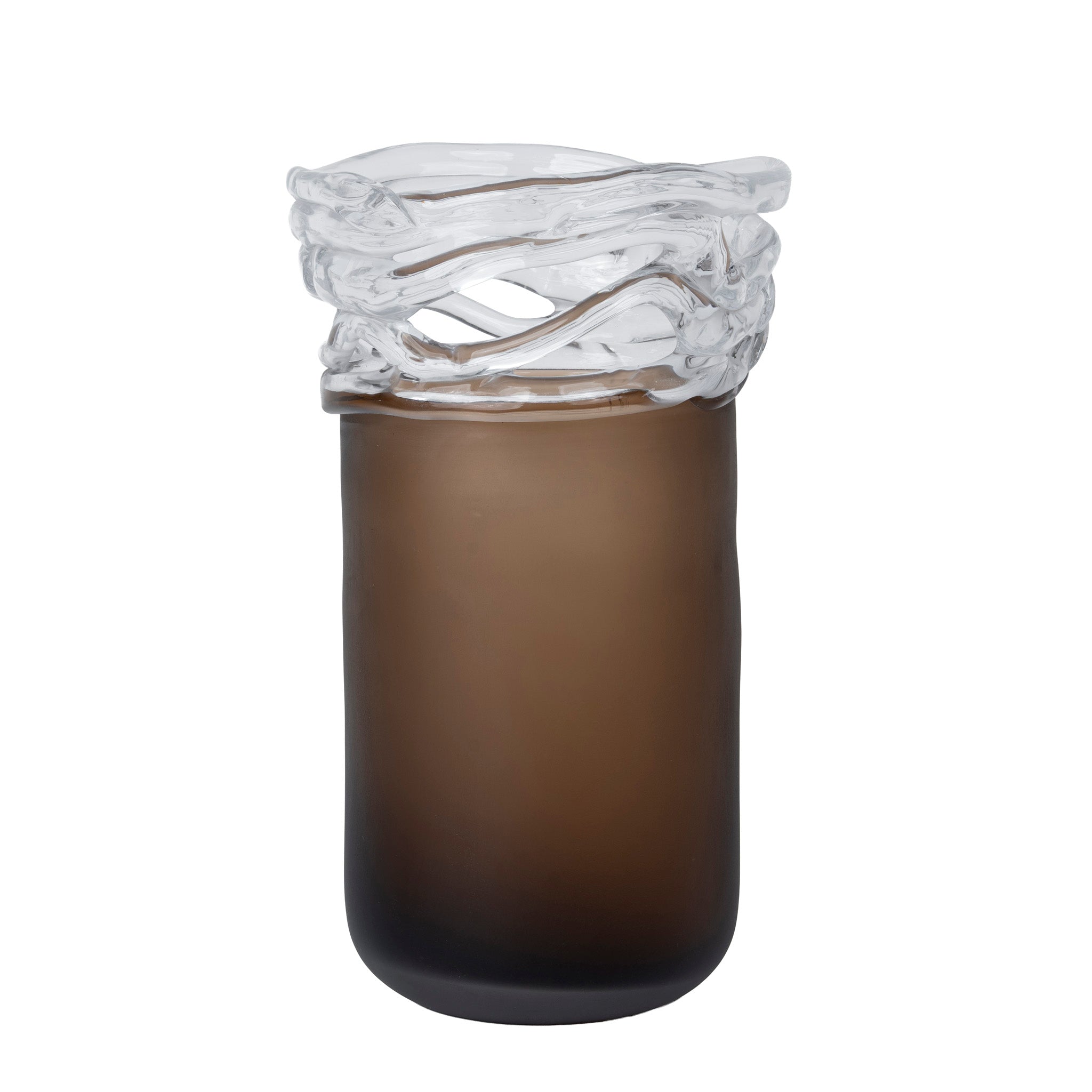 Wave Brown Bottom Vase