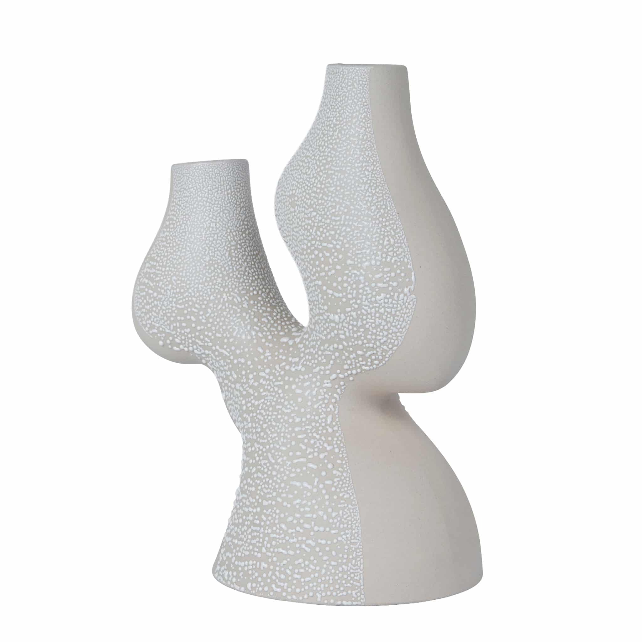 Bead-Dot Double Head Vase Style C