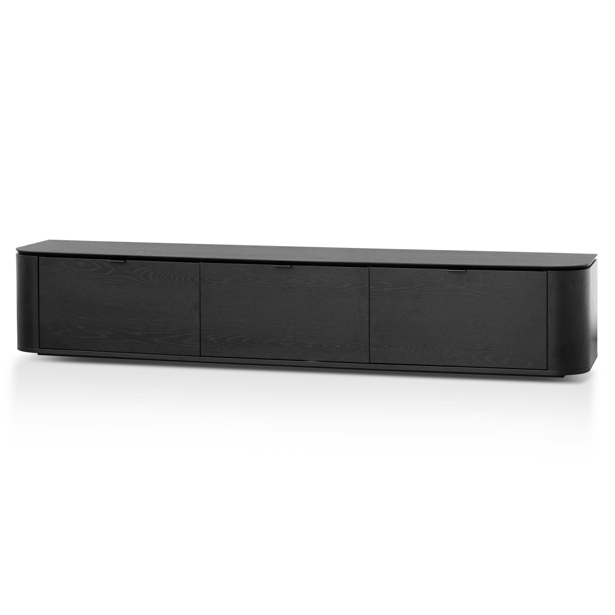 2.4m TV Entertainment Unit – Black Oak