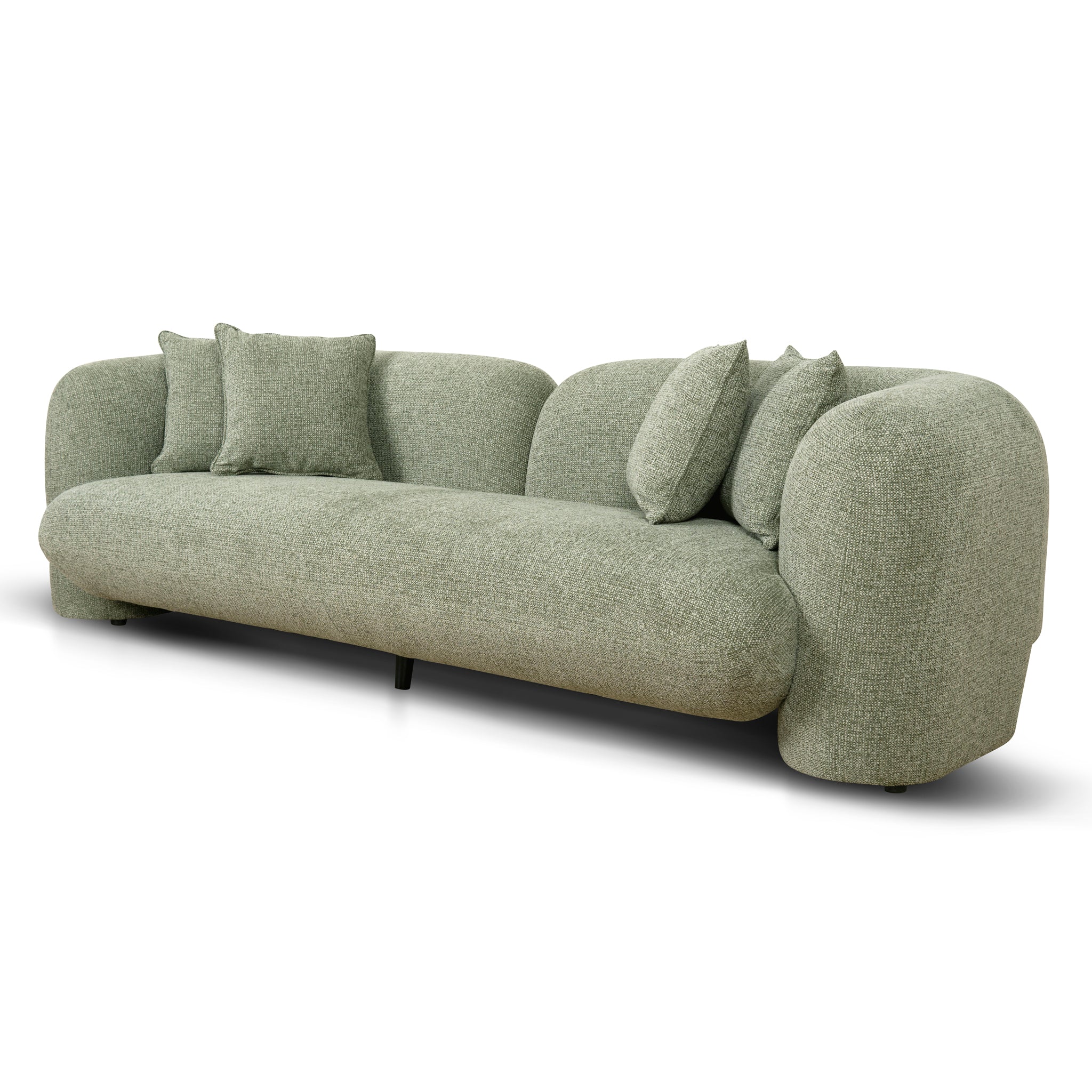 3 Seater Sofa – Coral Light Green (263cm (W) x 103cm (D) x 71cm (H))