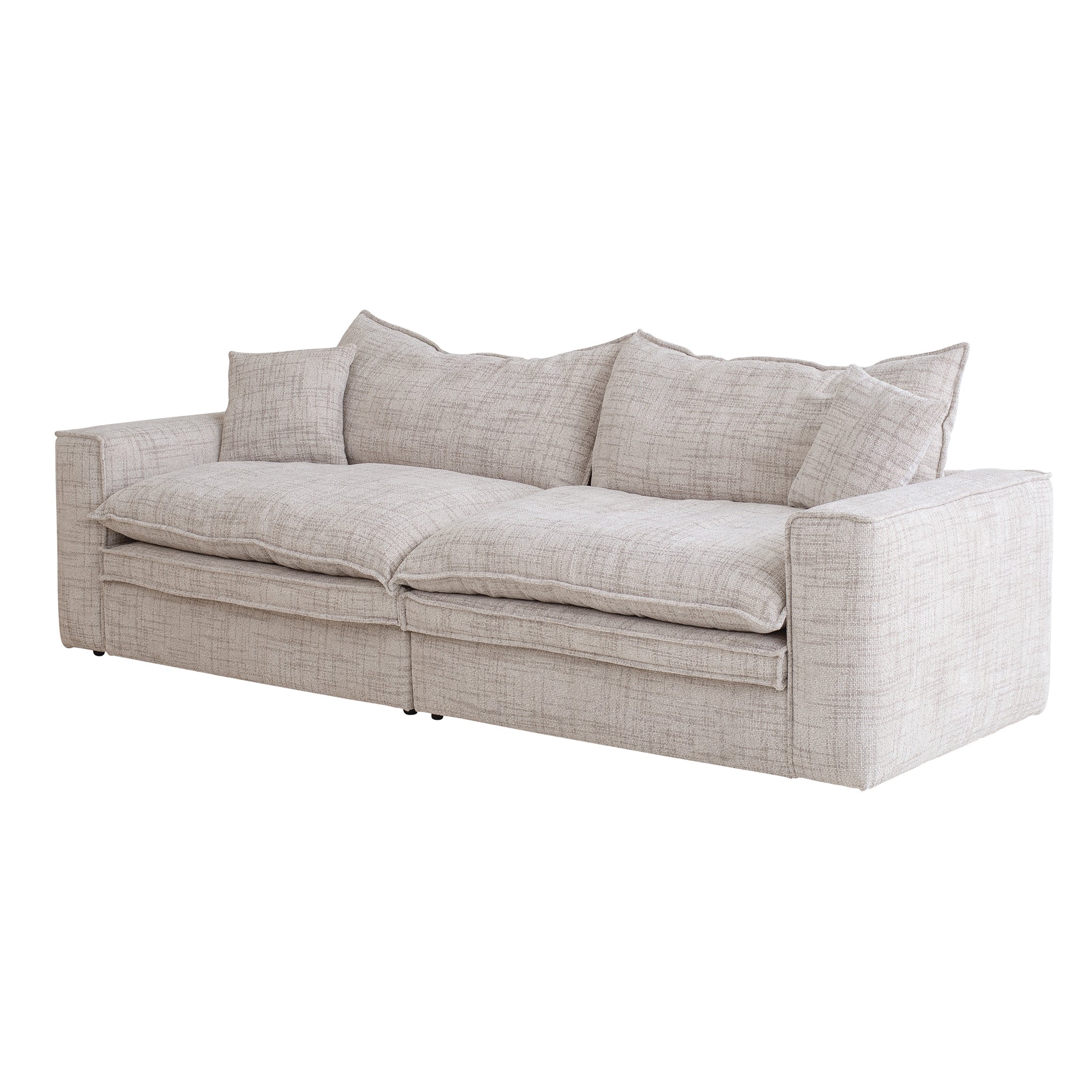 3 Seater Fabric Sofa – Cream