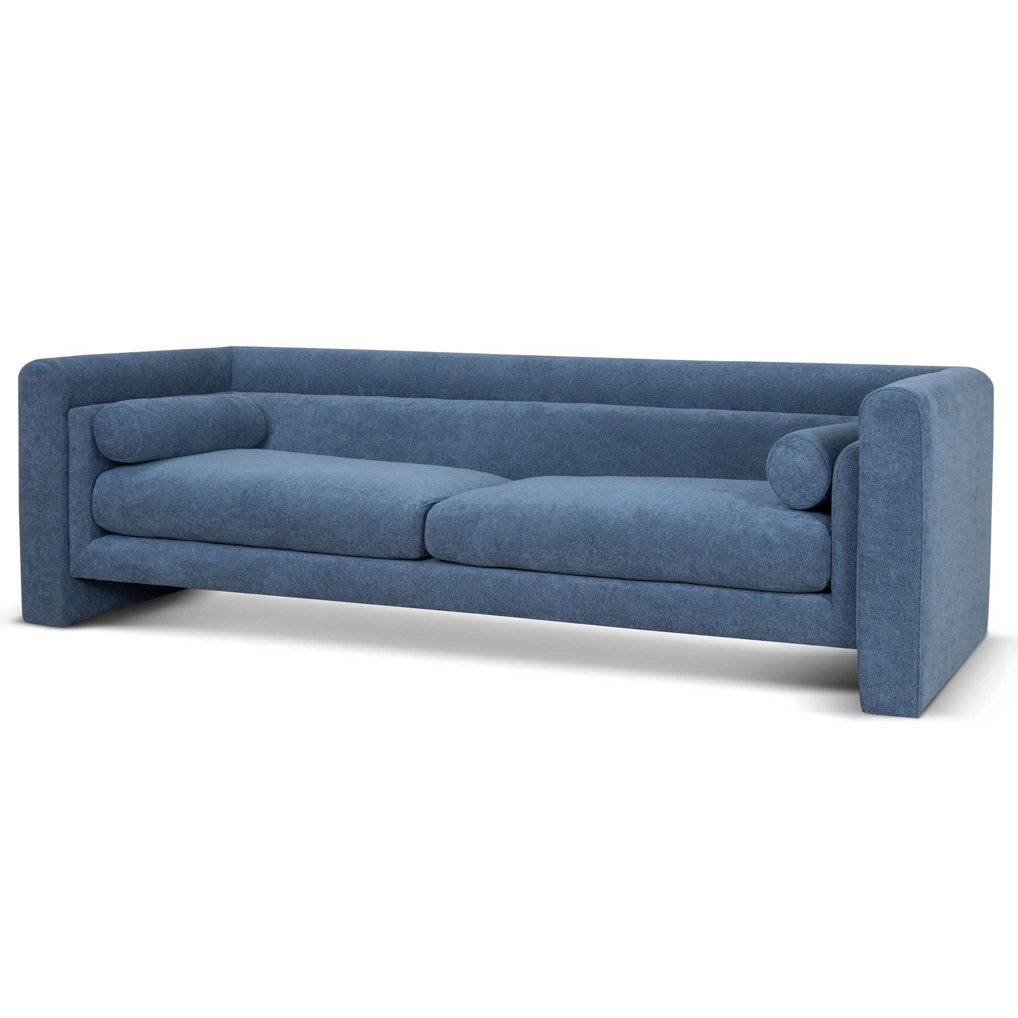 3 Seater Fabric Sofa – Navy Blue