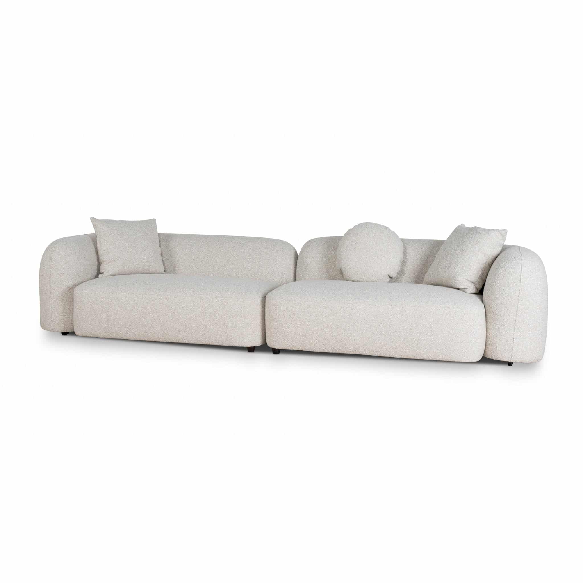 4 Seater Sofa – Oatmeal Beige (320cm (W) x 102cm (D) x 65cm (H))