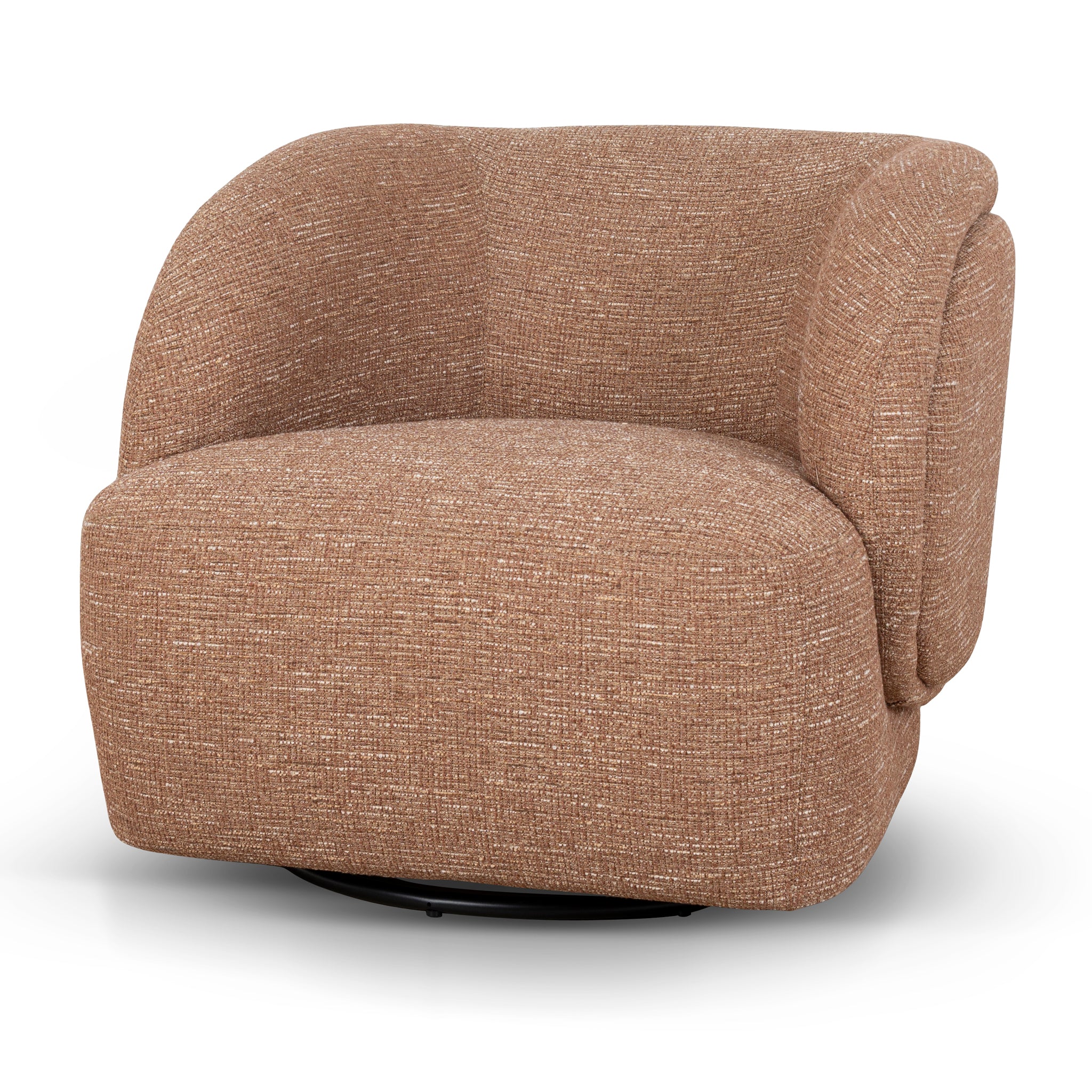 Swivel Armchair – Russet Brown
