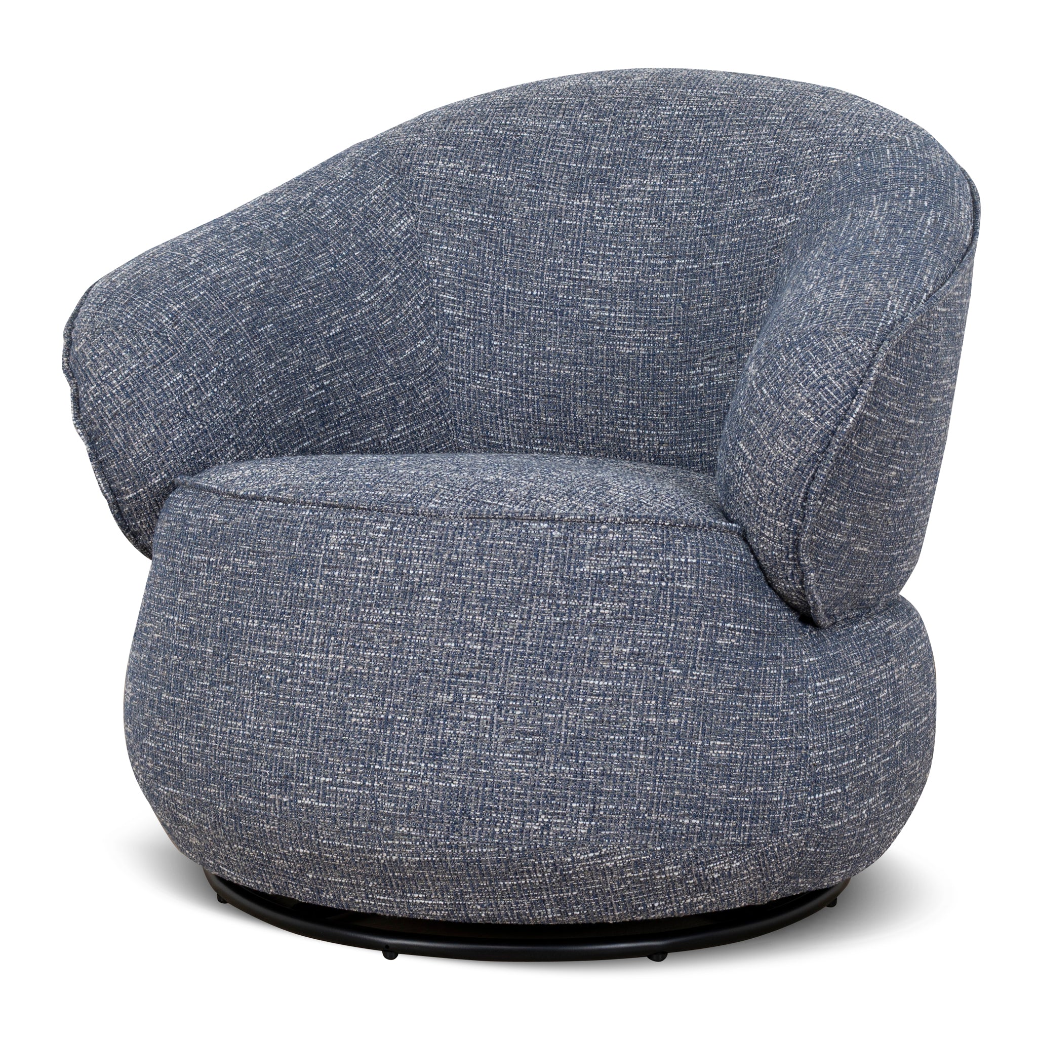 Swivel Armchair – Prussian Blue (79cm (W) x 84cm (D) x 79cm (H))