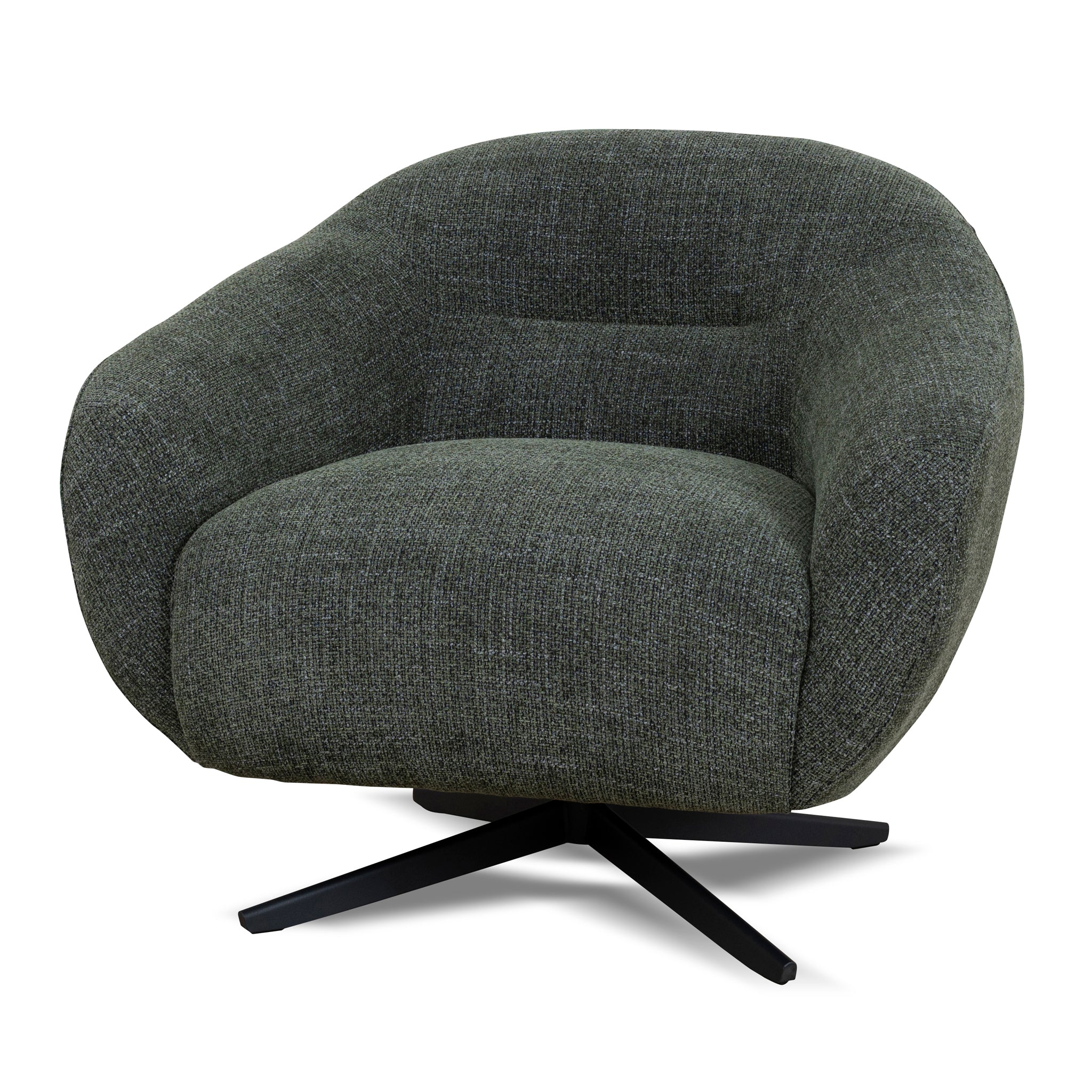 Swivel Armchair – Moss Green (86cm (W) x 83cm (D) x 75cm (H))