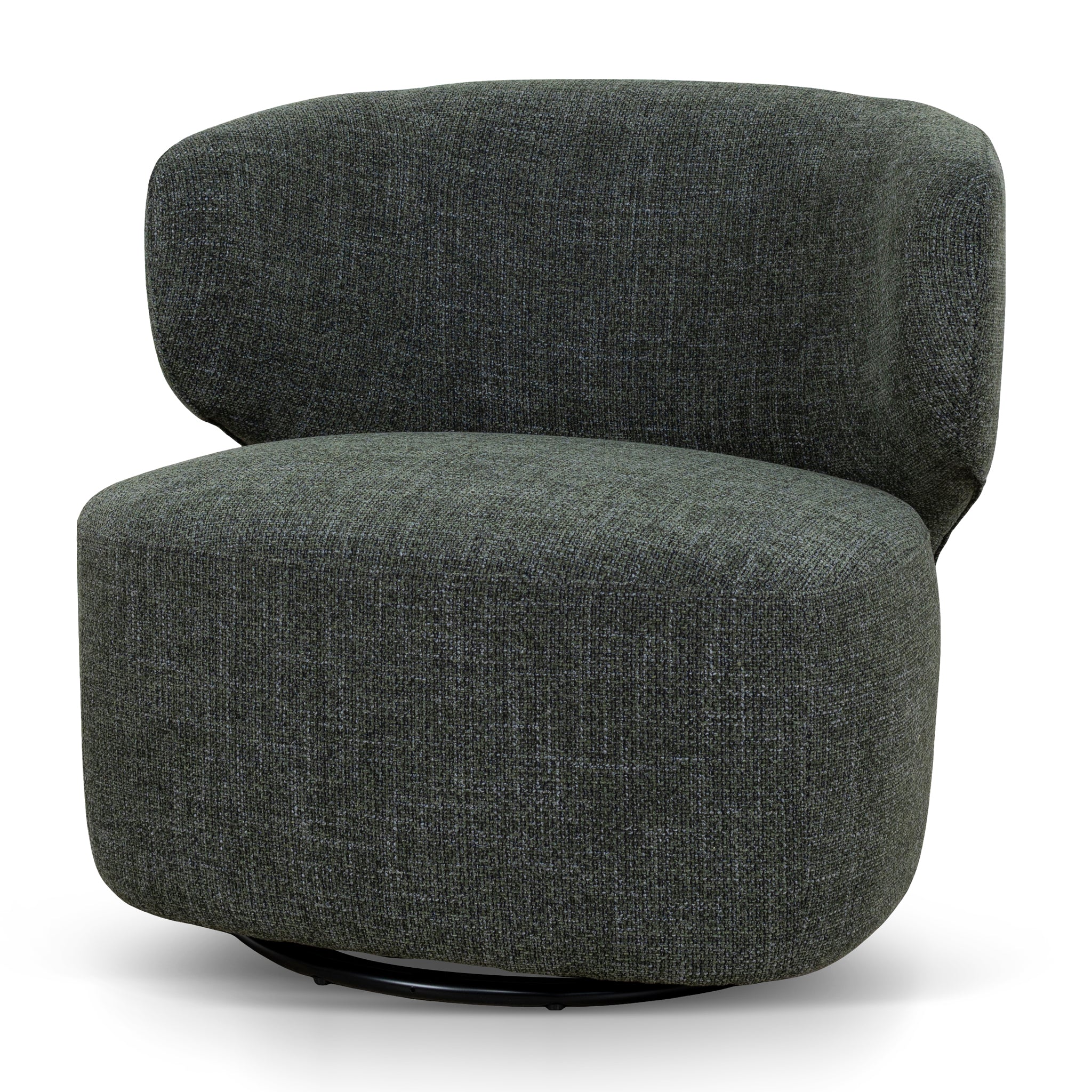 Swivel Armchair – Moss Green (80cm (W) x 81cm (D) x 76cm (H))